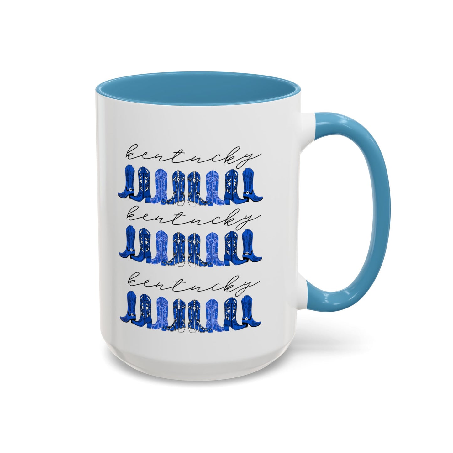Kentucky cowgirl boots UK Blue Coffee Mug, 11oz