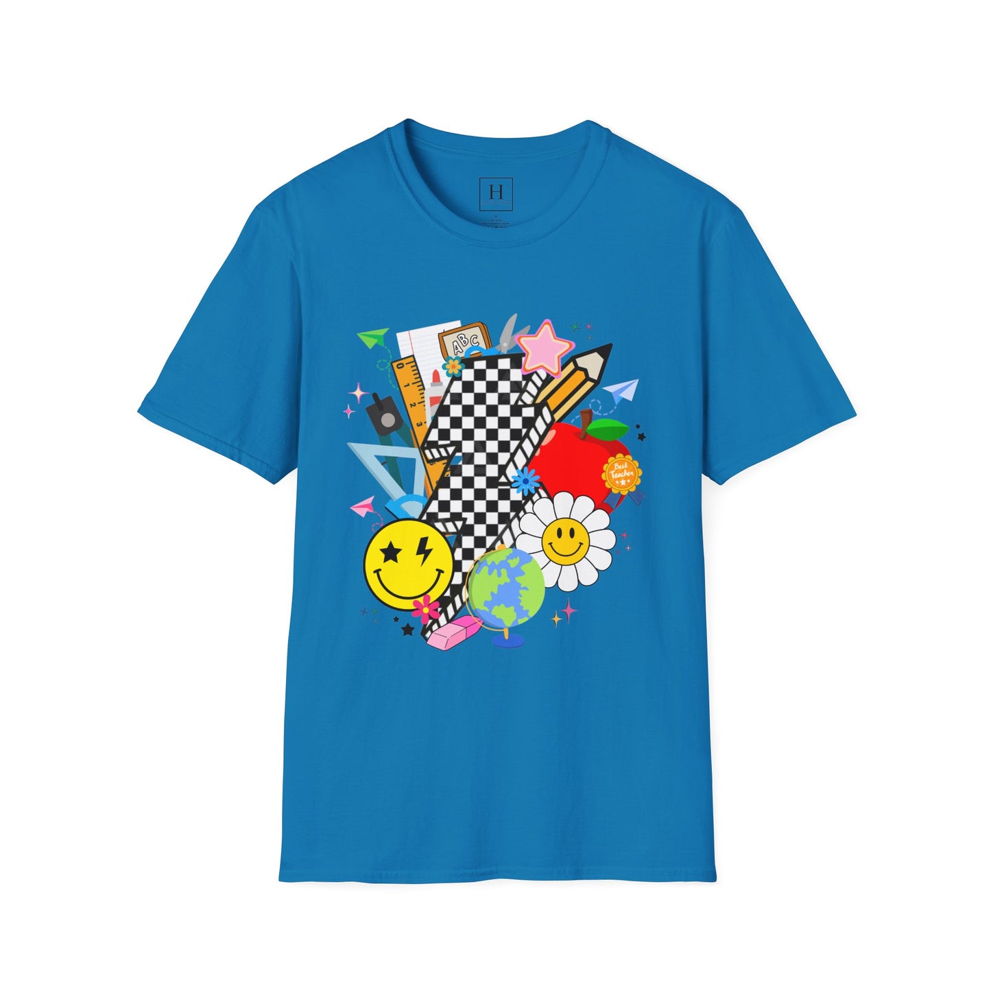 Retro Teacher T-Shirt (Front Only)