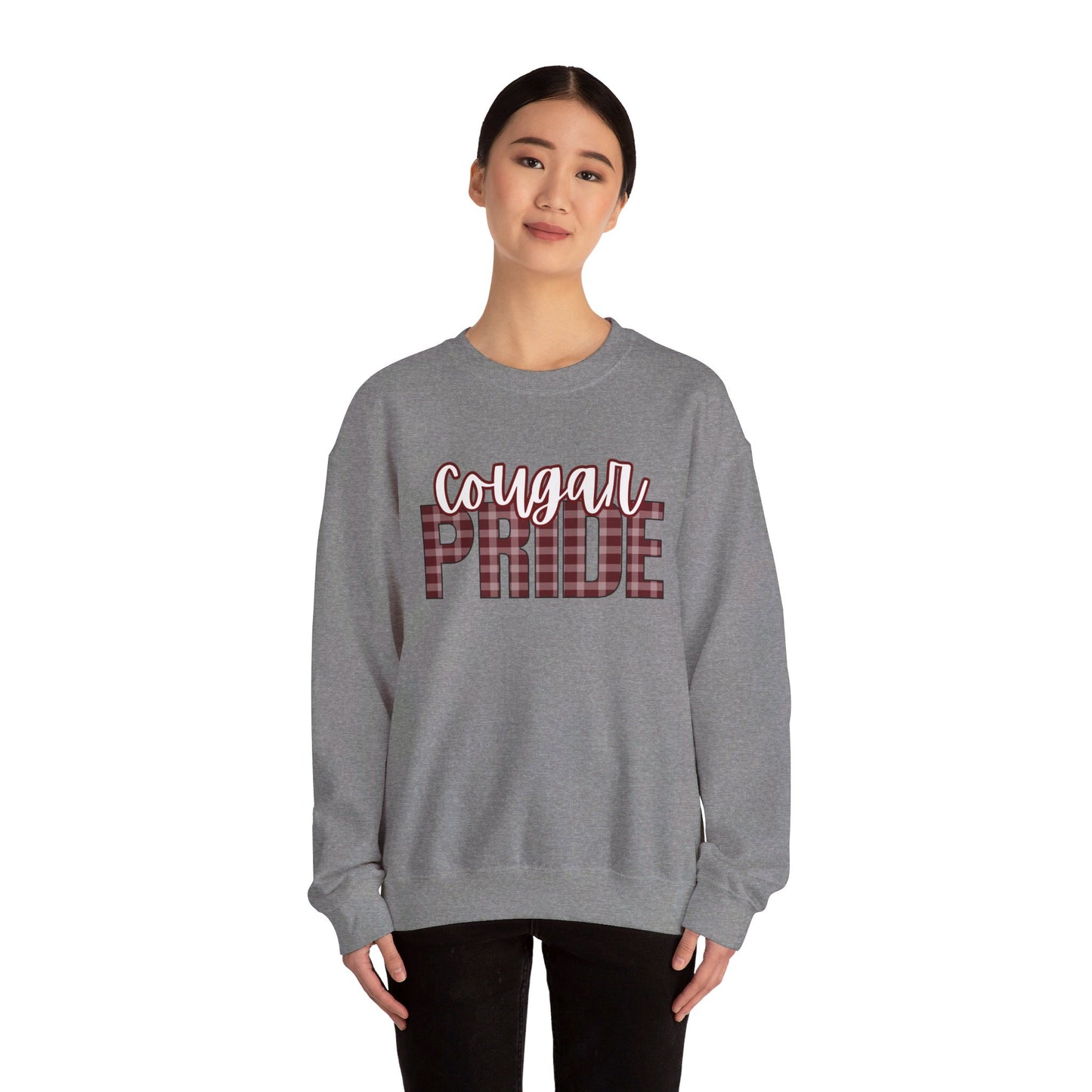 Cougar Pride Fall Plaid Sweater
