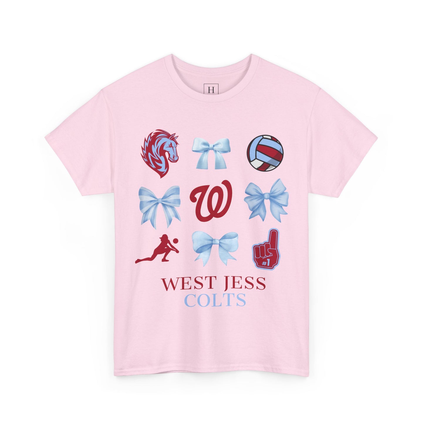Volleyball Coquette Bows Unisex Tee - West Jessamine
