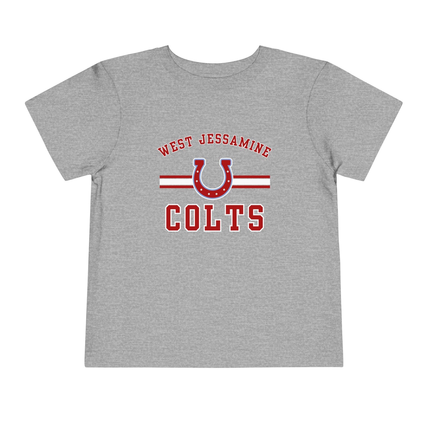 Toddler; West Jessamine Colts with Horseshoe- Unisex T-shirt