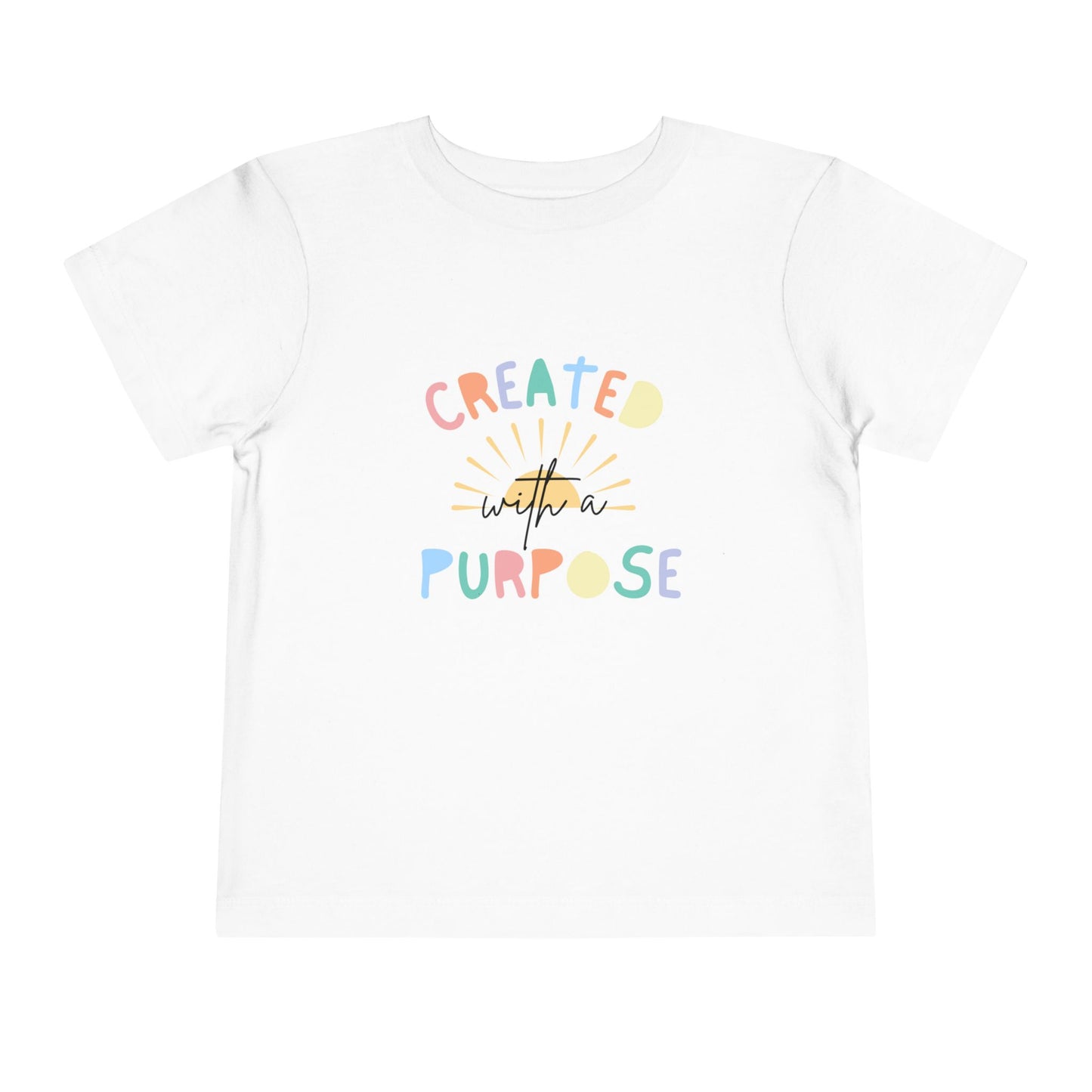 Toddler Created With A Purpose Christian Heavy Cotton Tee