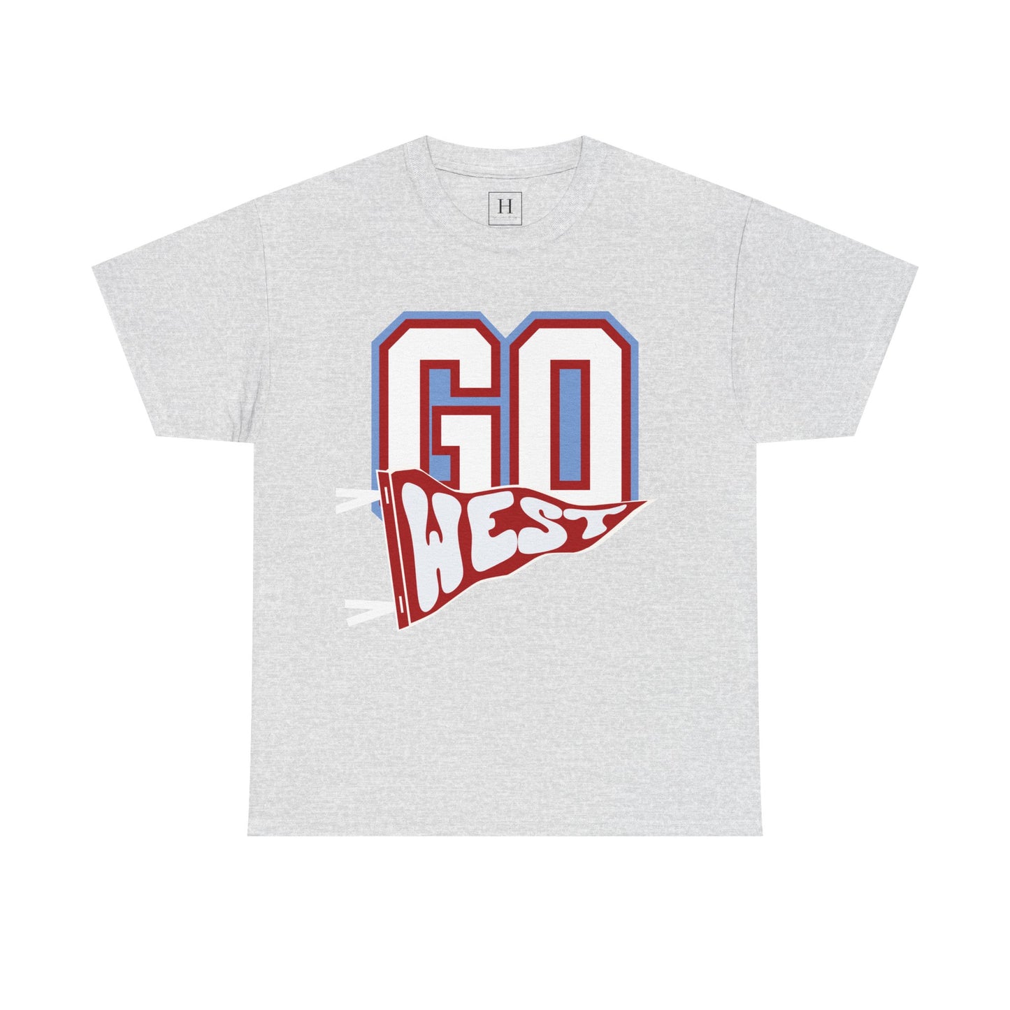 GO WEST Pennant Flag - Unisex