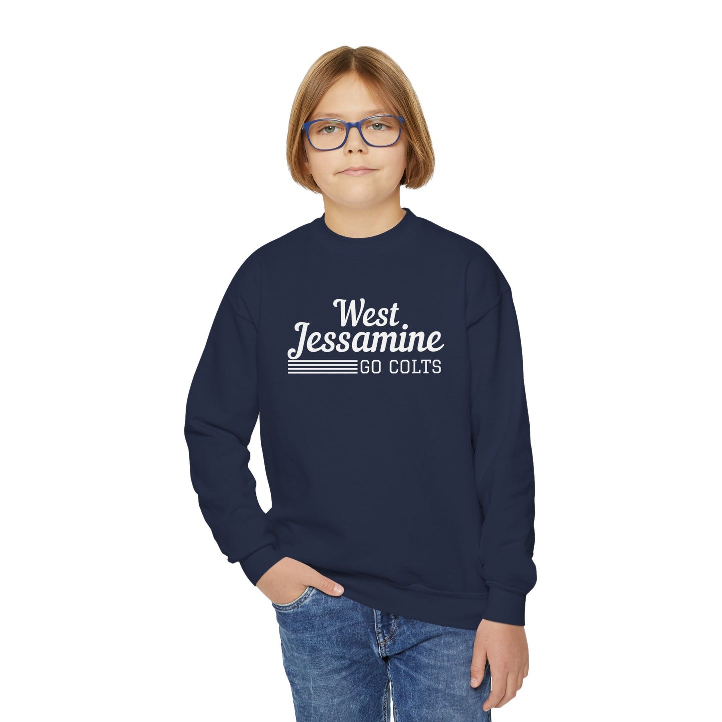 Youth Crewneck Sweatshirt - West Jessamine Colts - Unisex