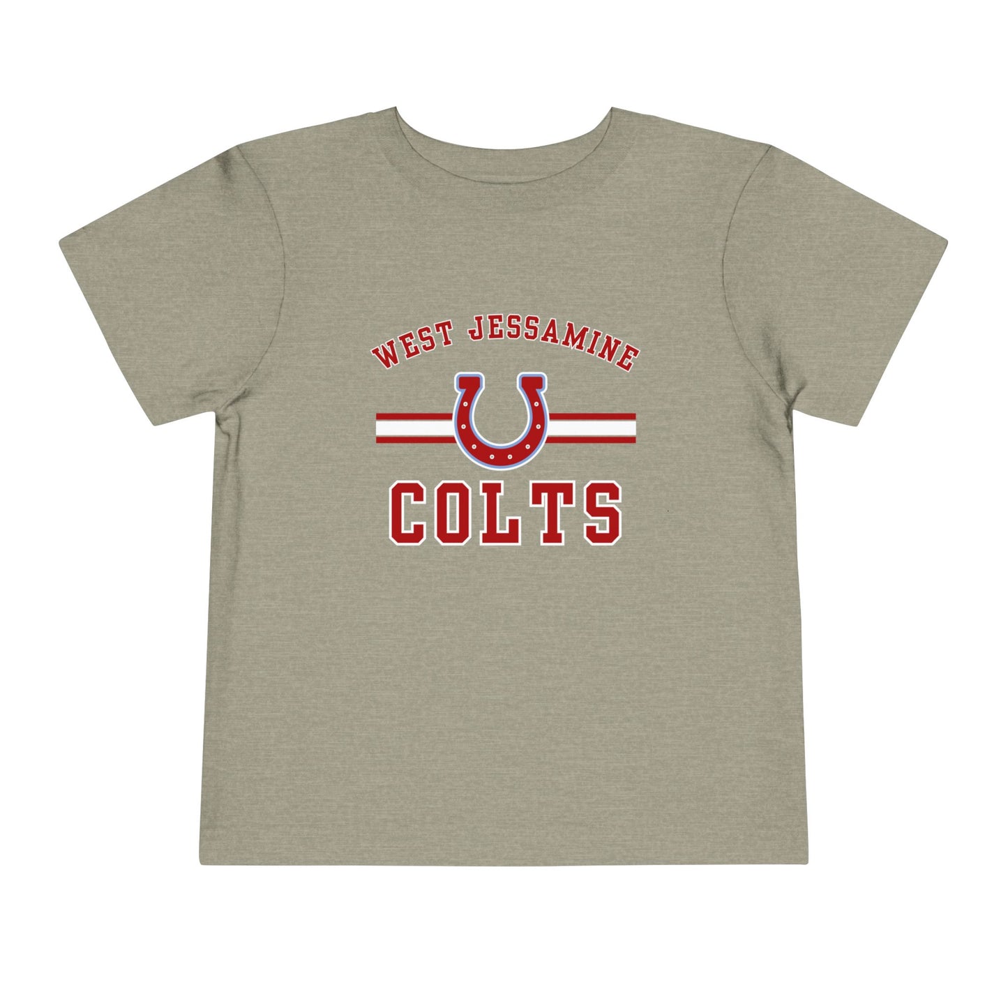 Toddler; West Jessamine Colts with Horseshoe- Unisex T-shirt