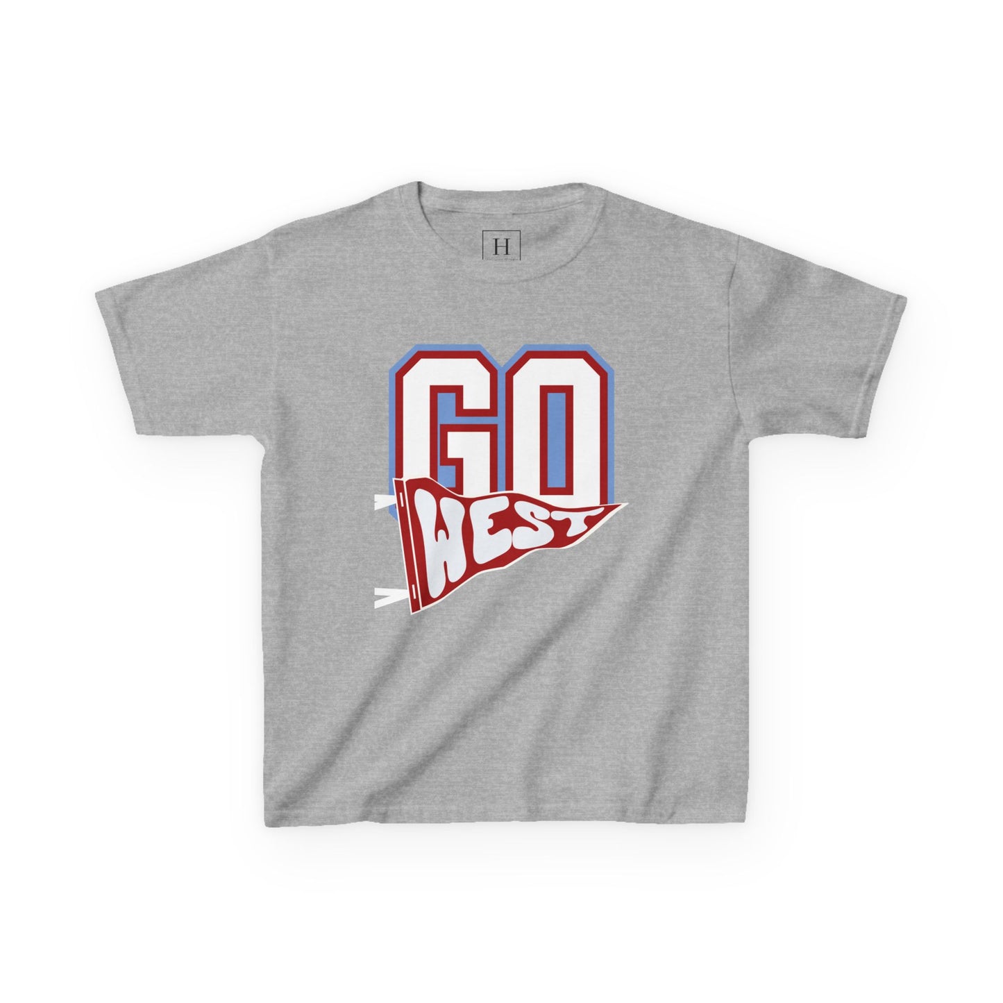 YOUTH -- GO WEST Pennant Flag - Unisex