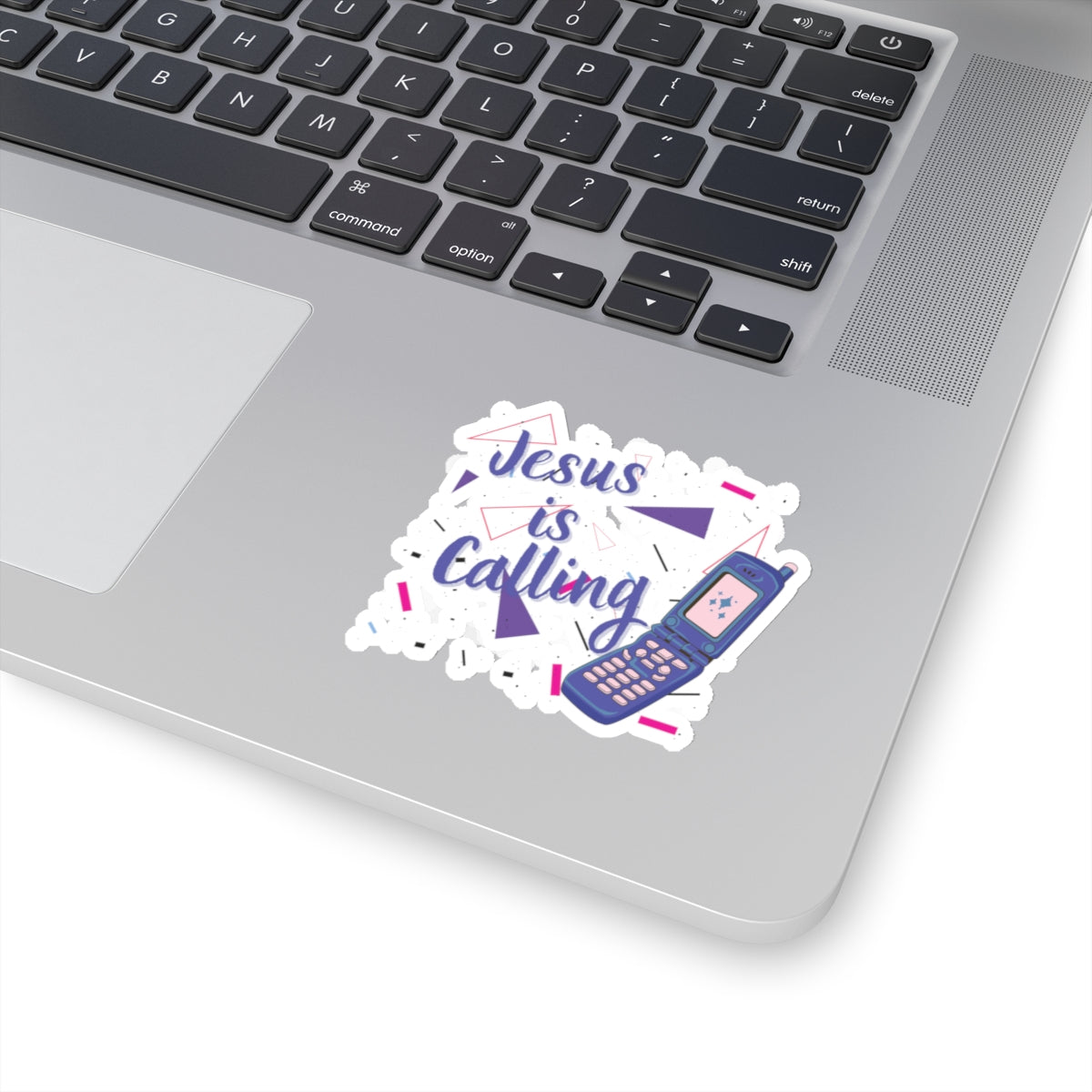 Jesus Is Calling Retro Cell Phone Christian Kiss-Cut Stickers