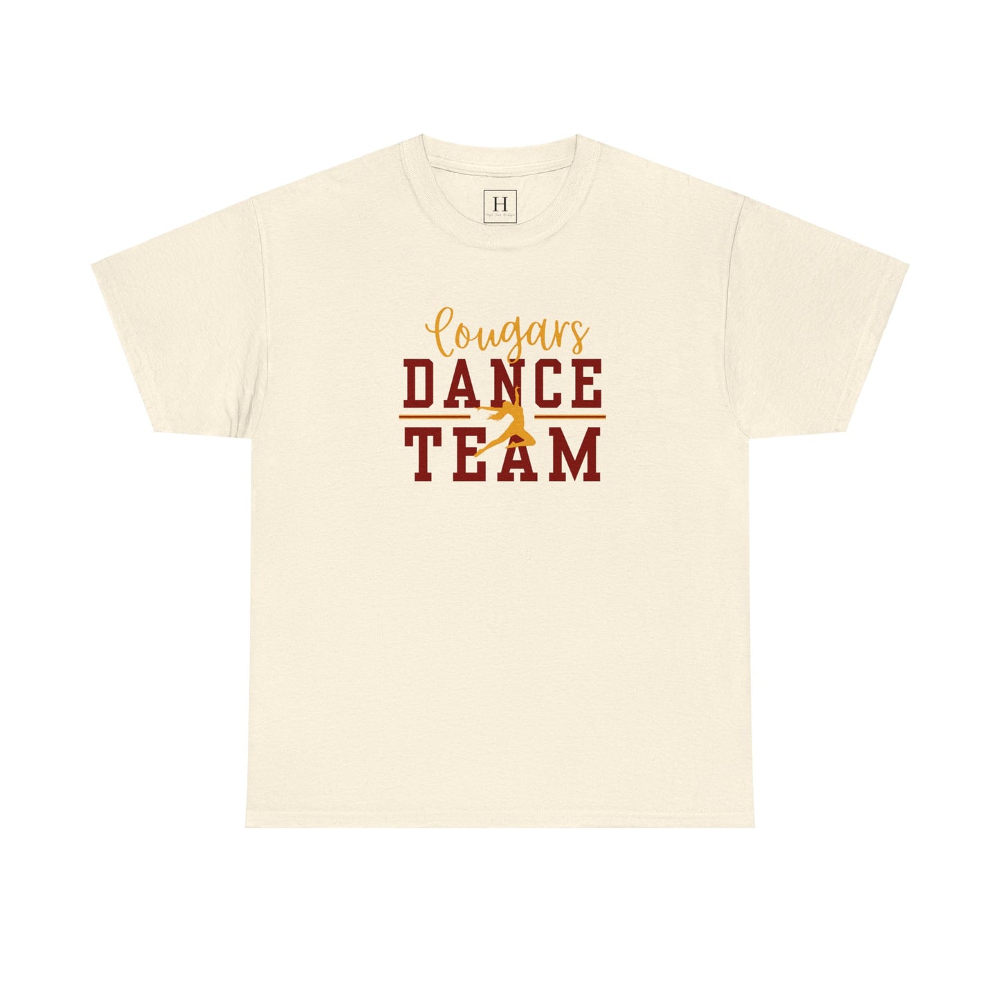 GMS Garrard Middle School Cougars Dance Team T-Shirt (Front Only)