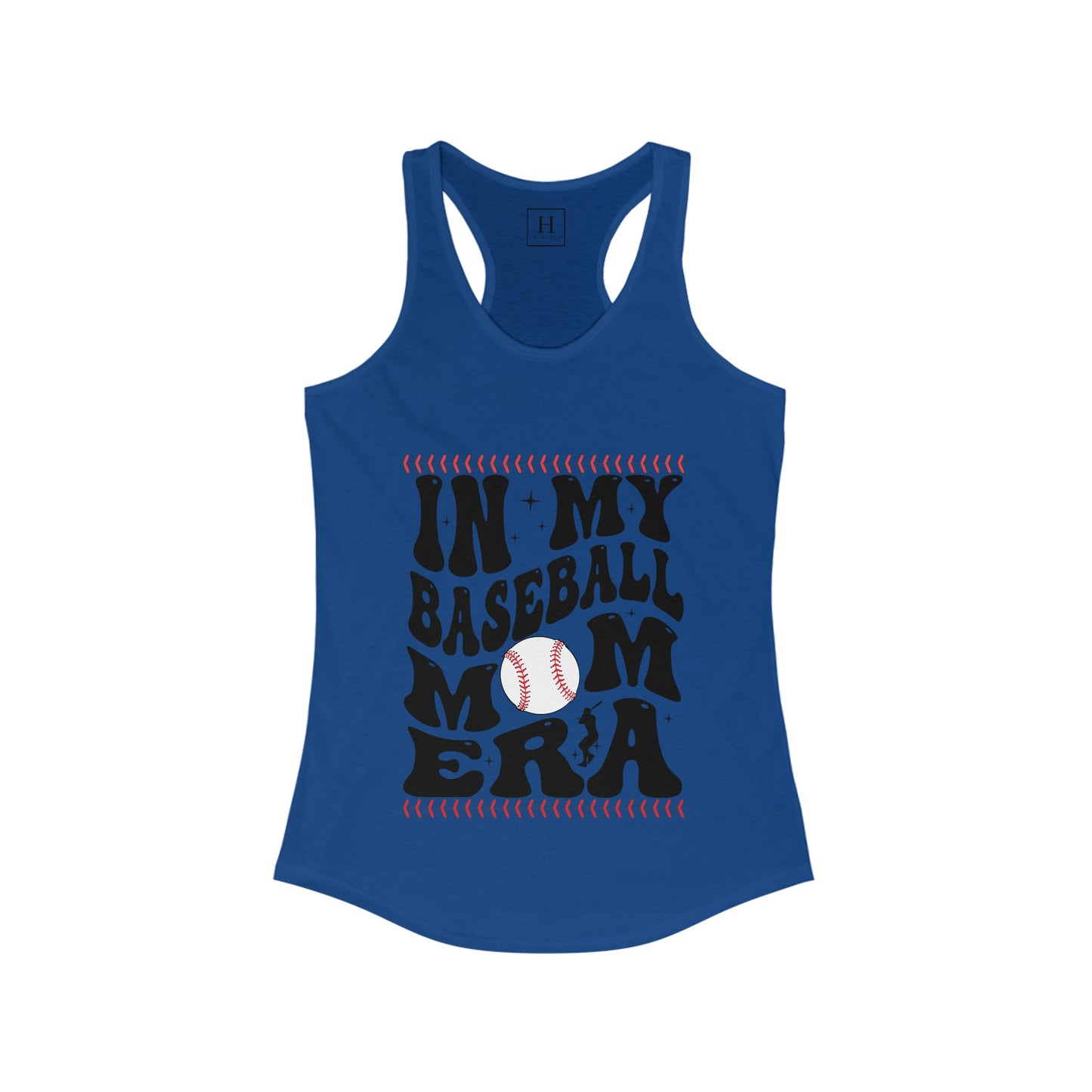 in my baseball mom era Racerback Tank