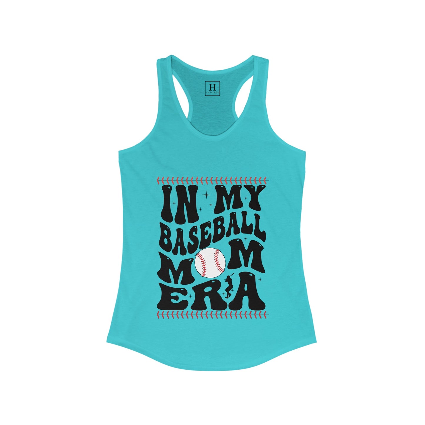 in my baseball mom era Racerback Tank