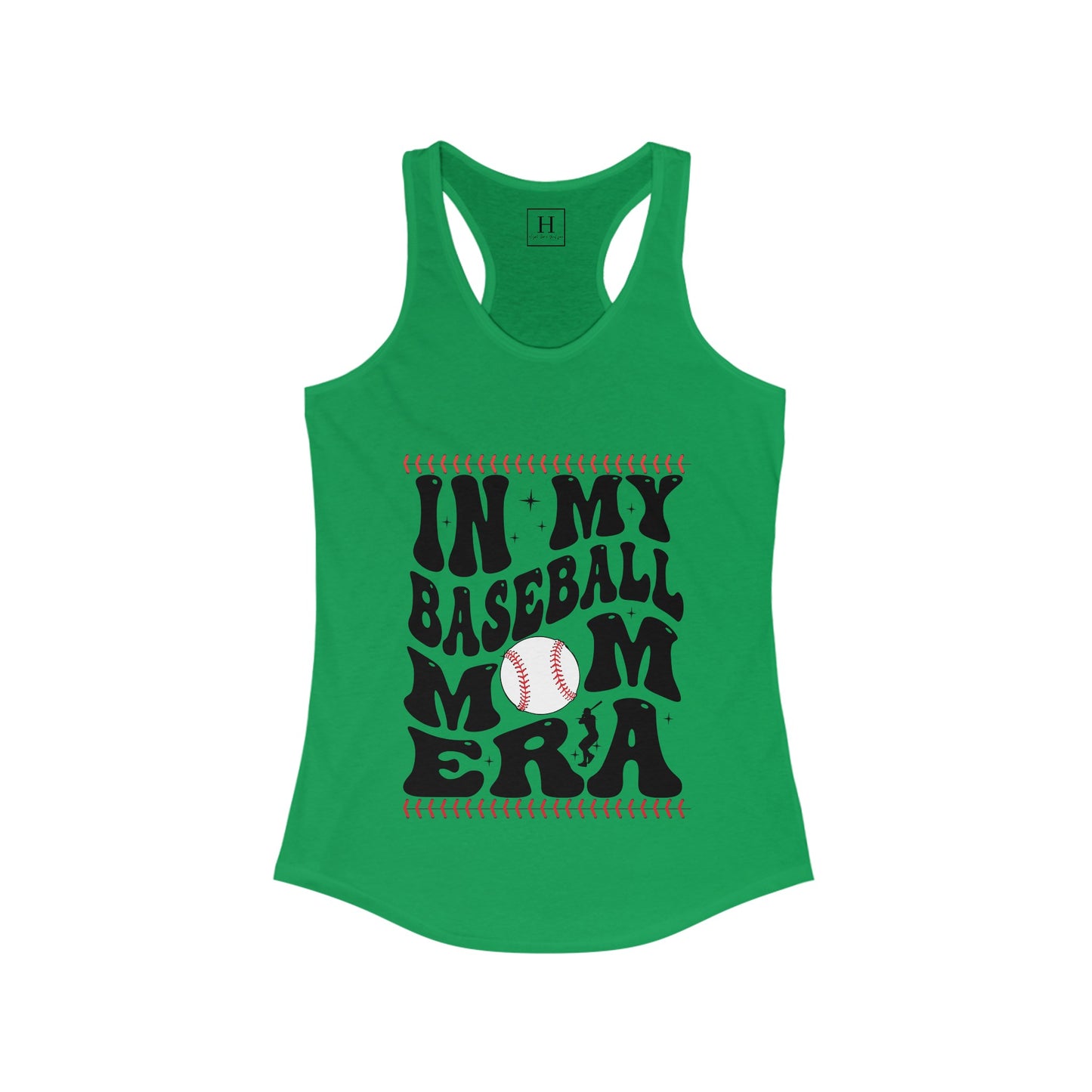 in my baseball mom era Racerback Tank