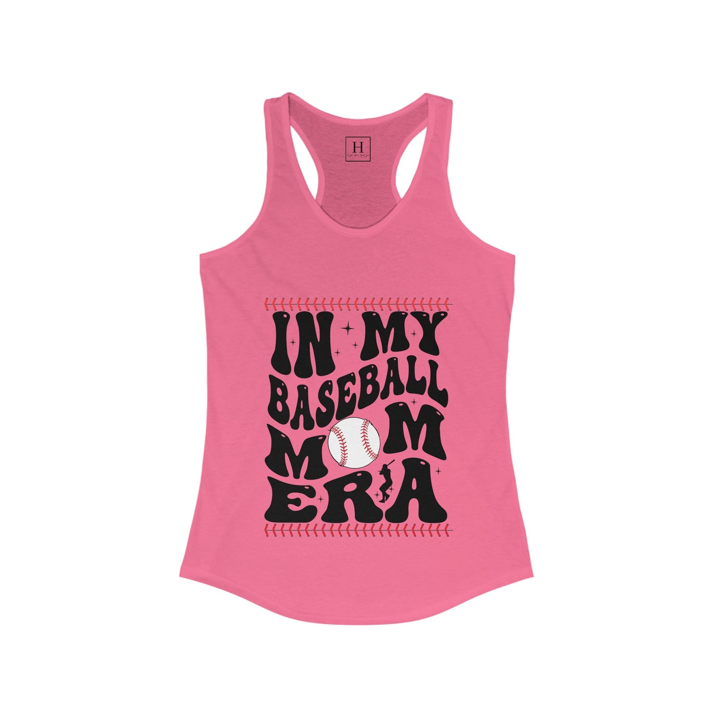 in my baseball mom era Racerback Tank