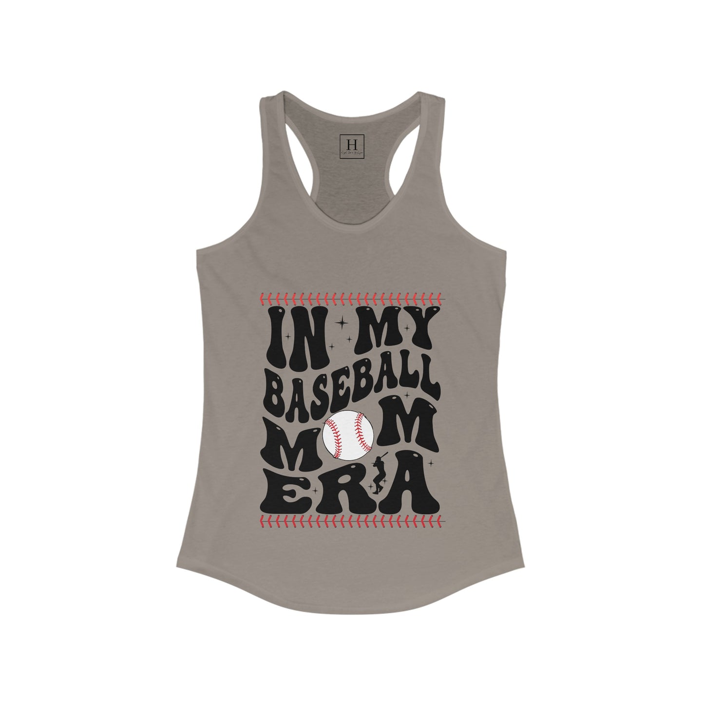 in my baseball mom era Racerback Tank
