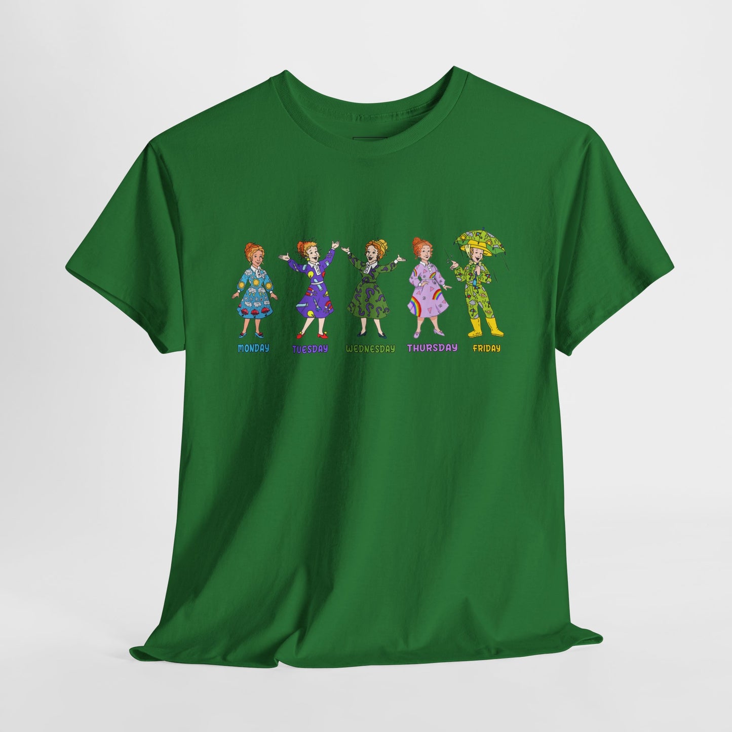 Monday-Friday Ms. Frizzle Teacher T-Shirt