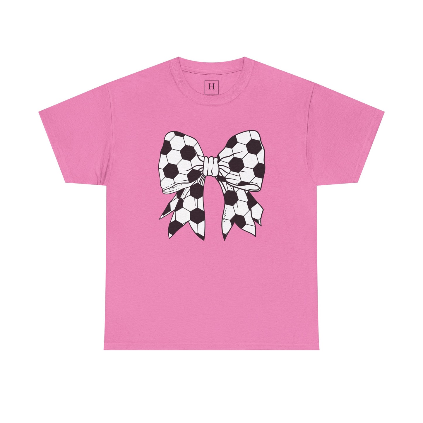 Soccer Sport Bow Tee - Unisex Heavy Cotton