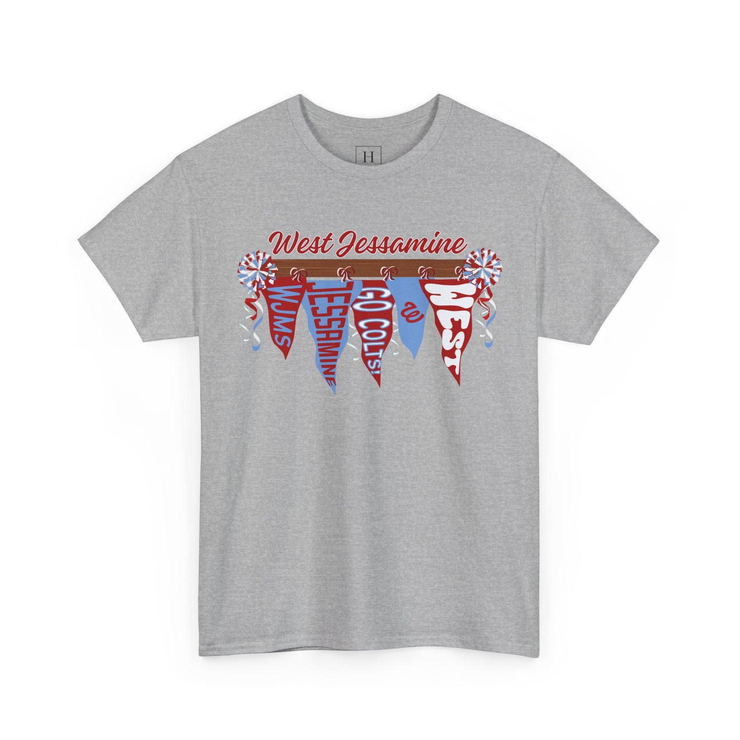 West Jessamine Pennant Flag Colts Cheer Pom - Unisex Shirt