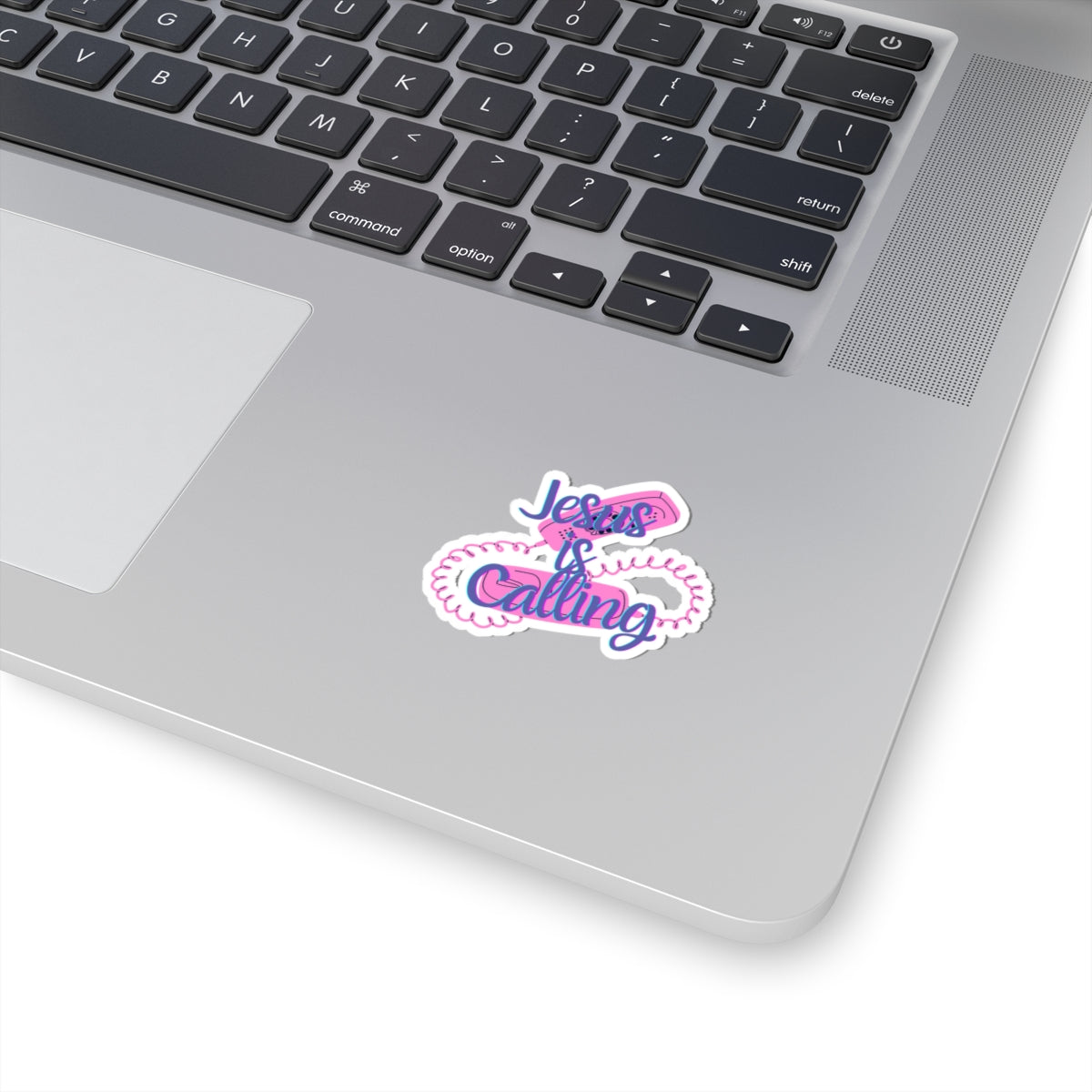 Jesus Is Calling Retro Phone Christian Kiss-Cut Stickers