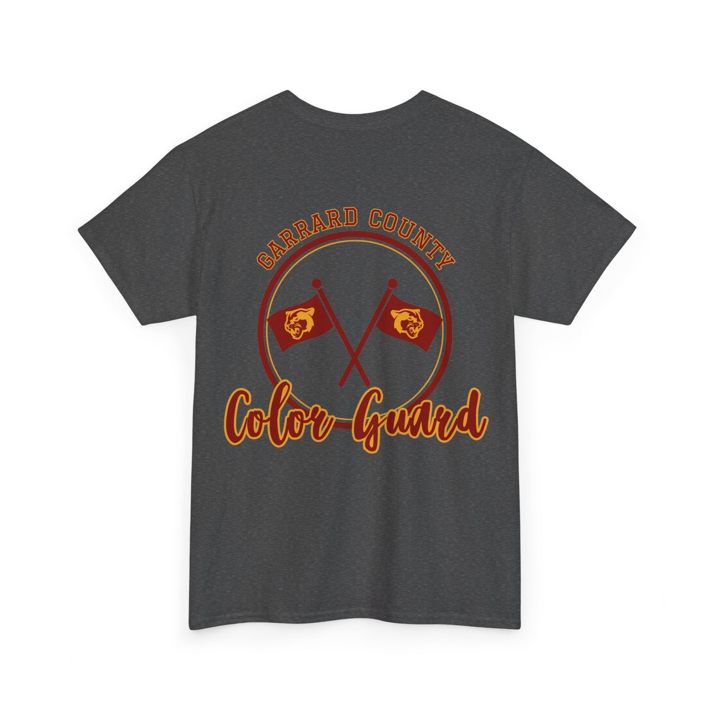 GMS Garrard Middle School Cougars Color Guard T-Shirt (Front & Back)