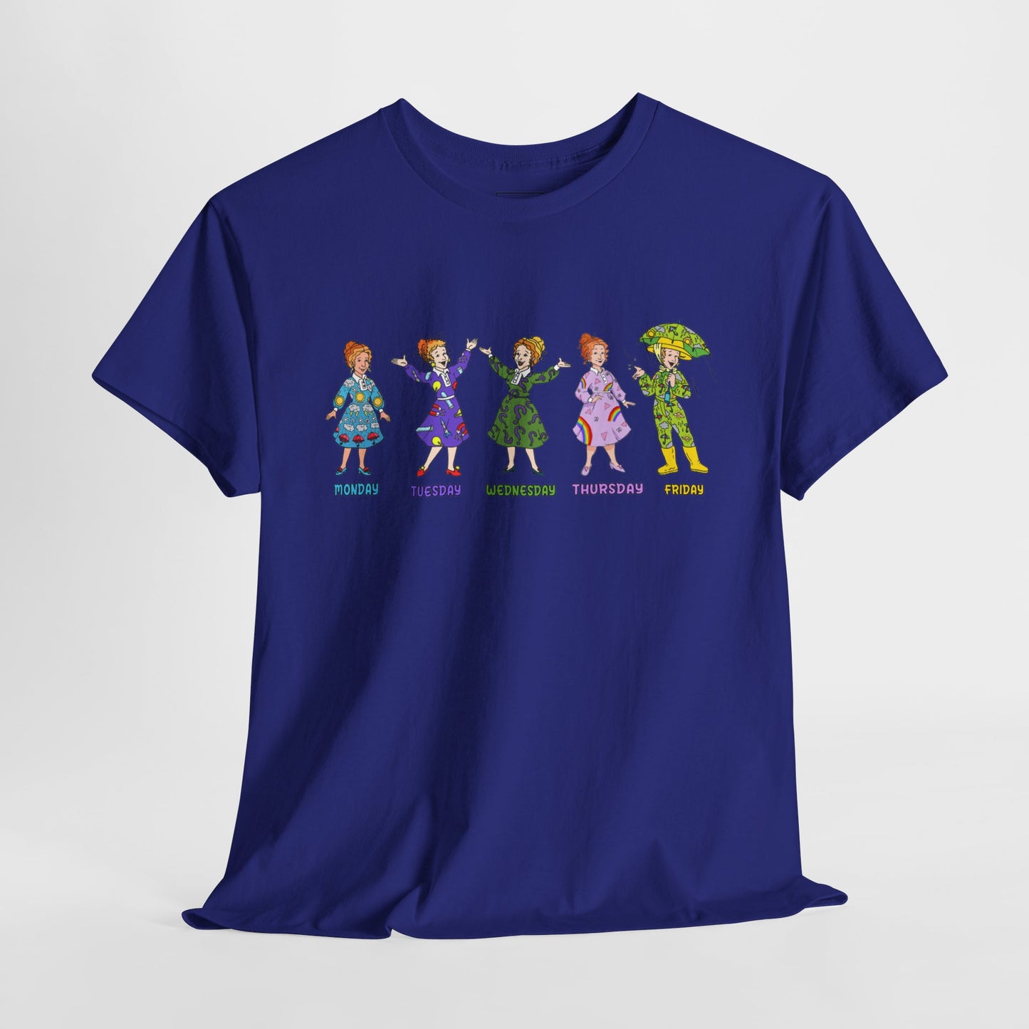 Monday-Friday Ms. Frizzle Teacher T-Shirt