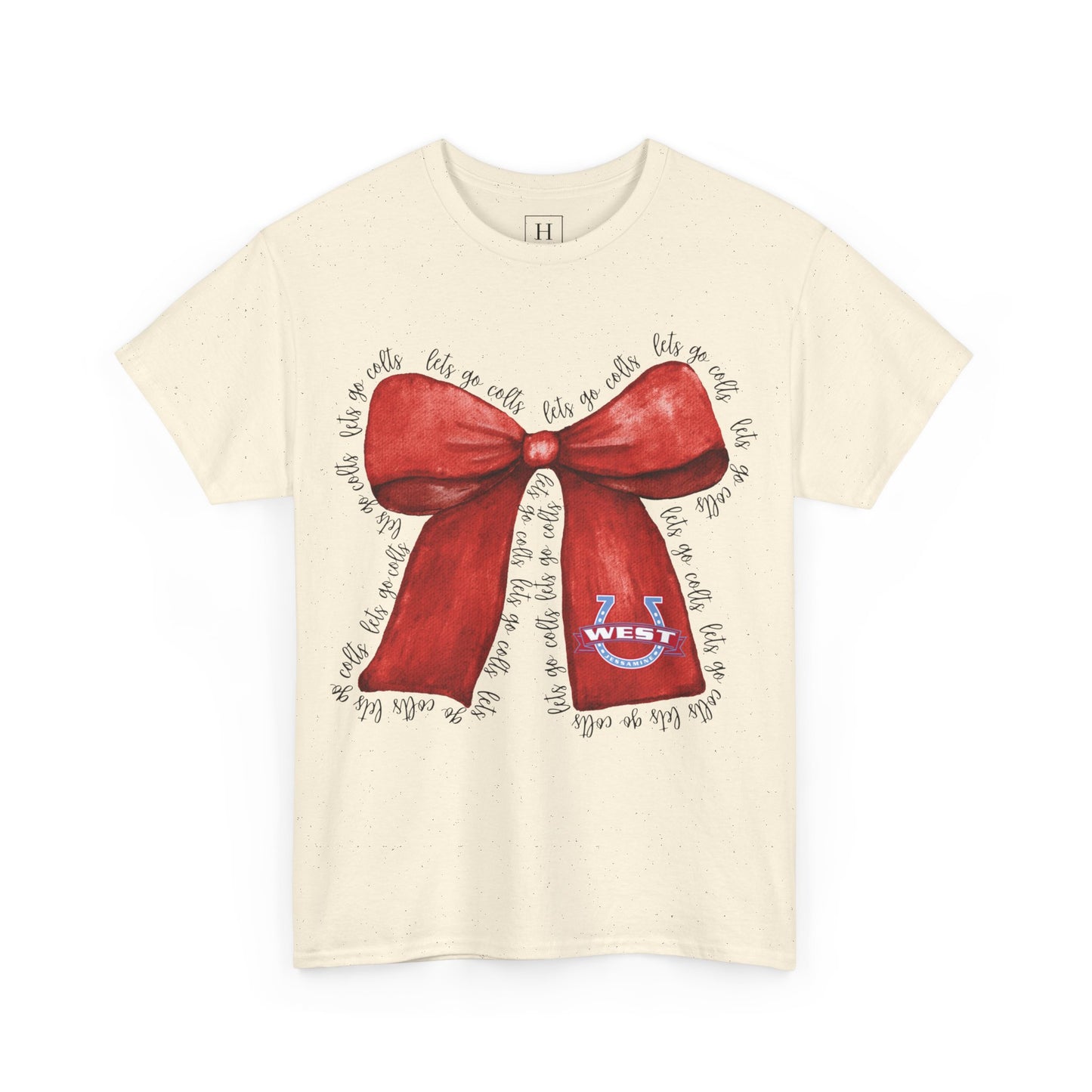 Let's Go Colts Bow - West Horseshoe Logo Unisex T-Shirt