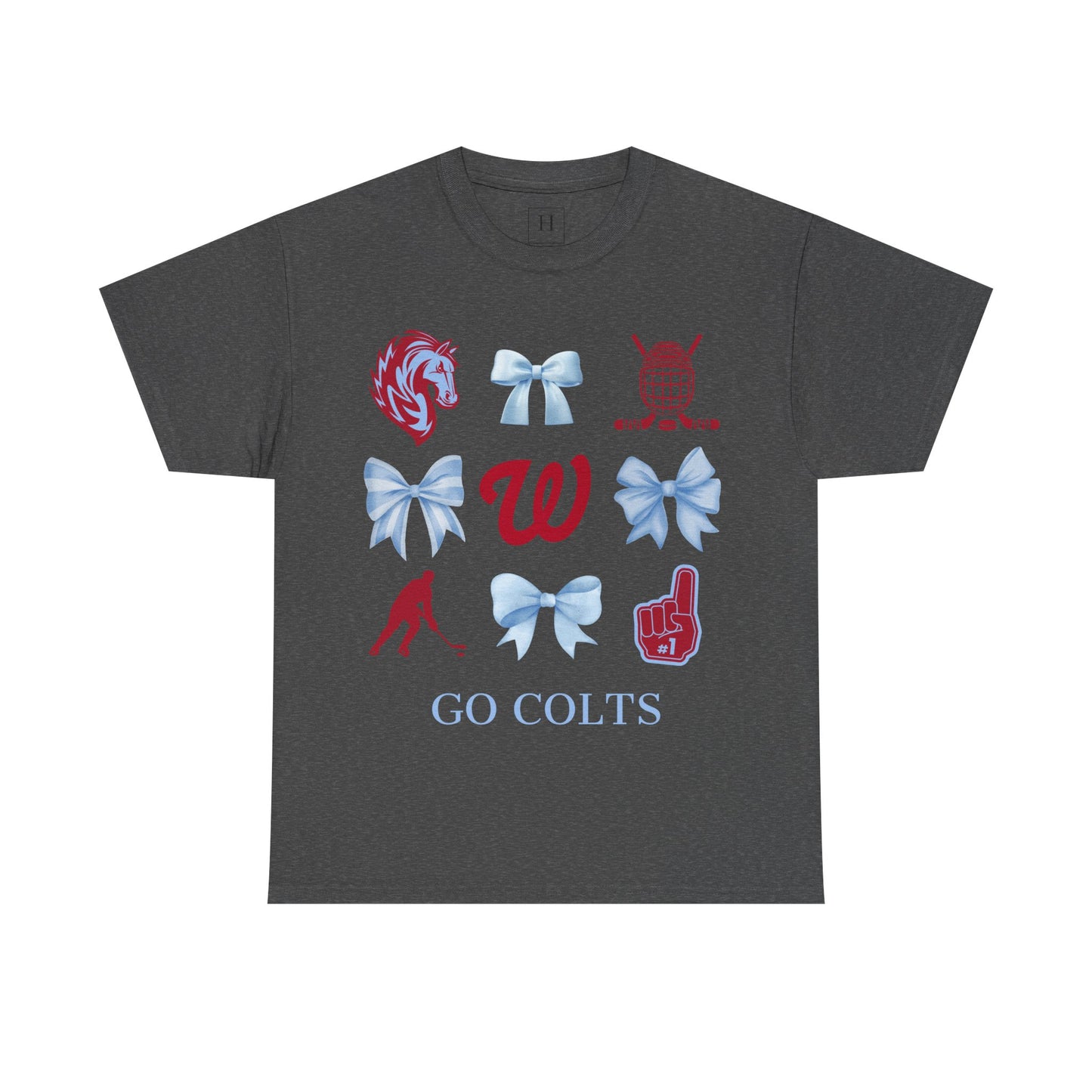 West Jessamine Colts Coquette Hockey Bows - Unisex Tee