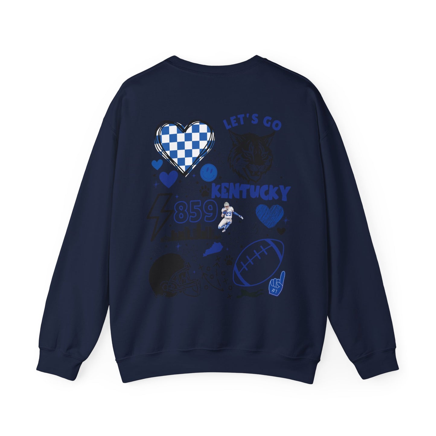 Kentucky Wildcats Football Sweater (Front & Back)