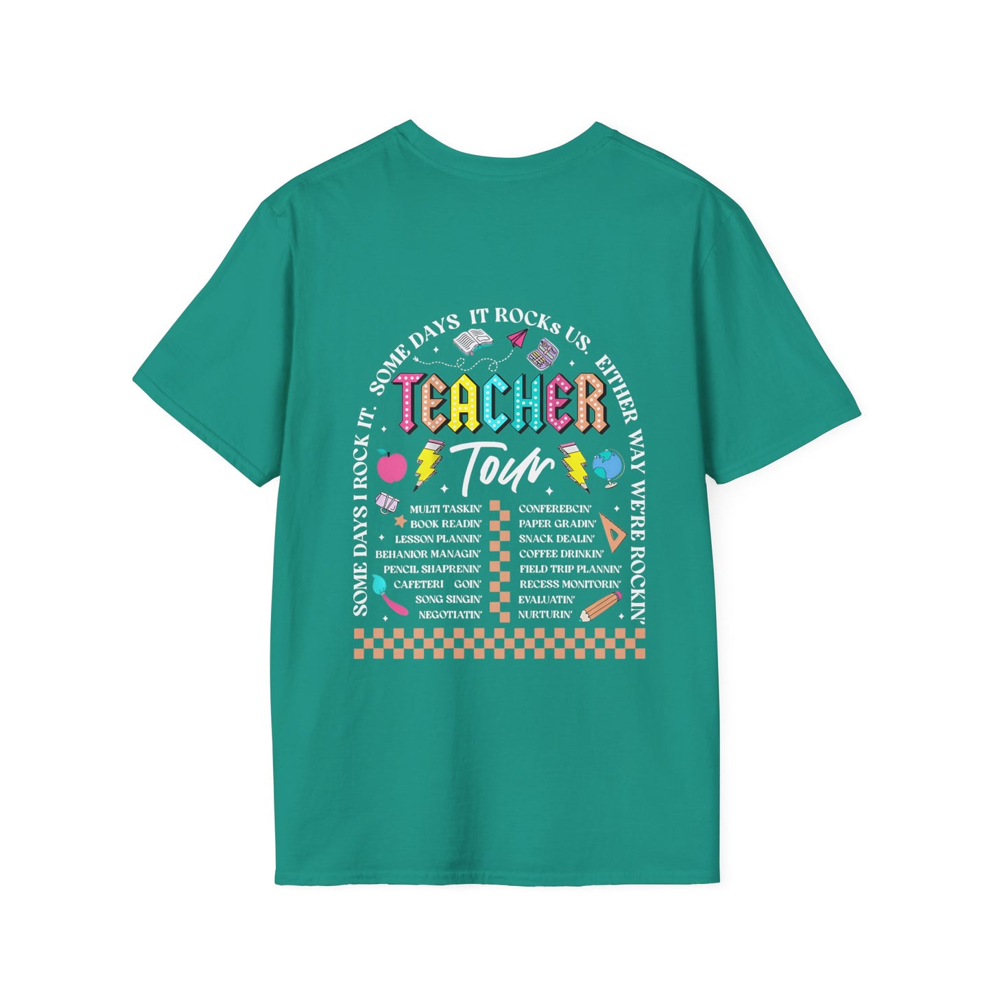 ABCD TOUR Teacher T-Shirt (Front & Back)