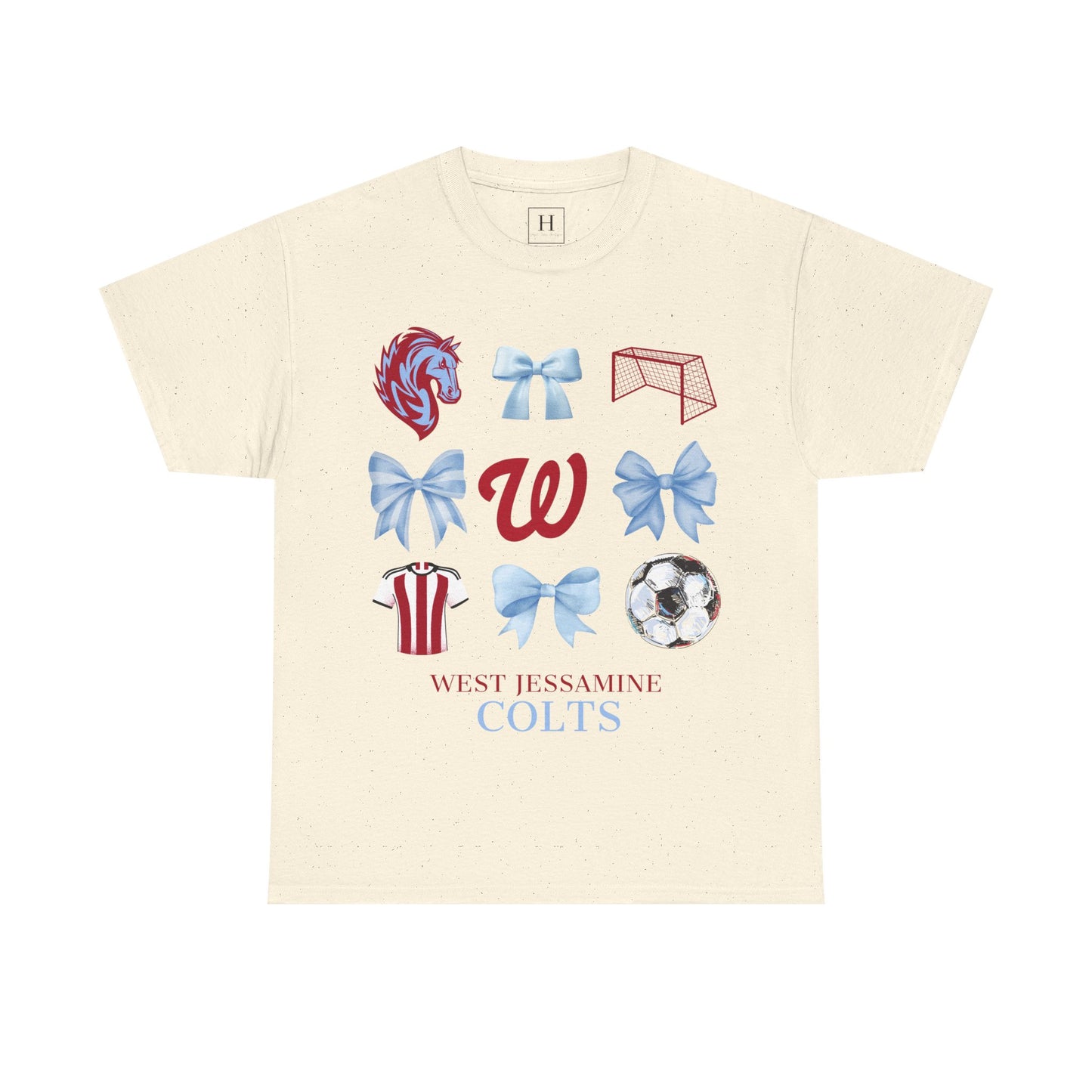 Copy of West Jessamine Colts Coquette Soccer Bows - Unisex Tee