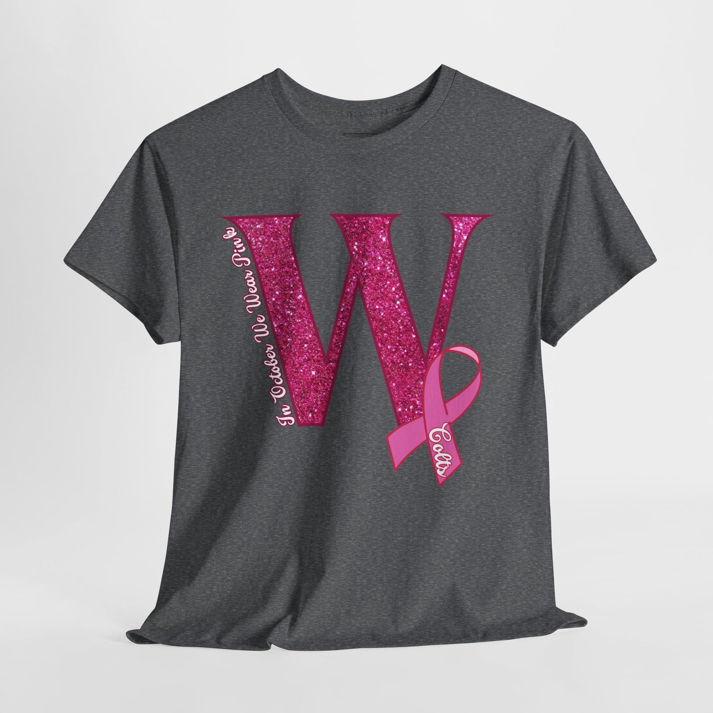 West Jessamine Colts; In October We Wear Pink; Breast Cancer Awareness Month - Unisex Tee