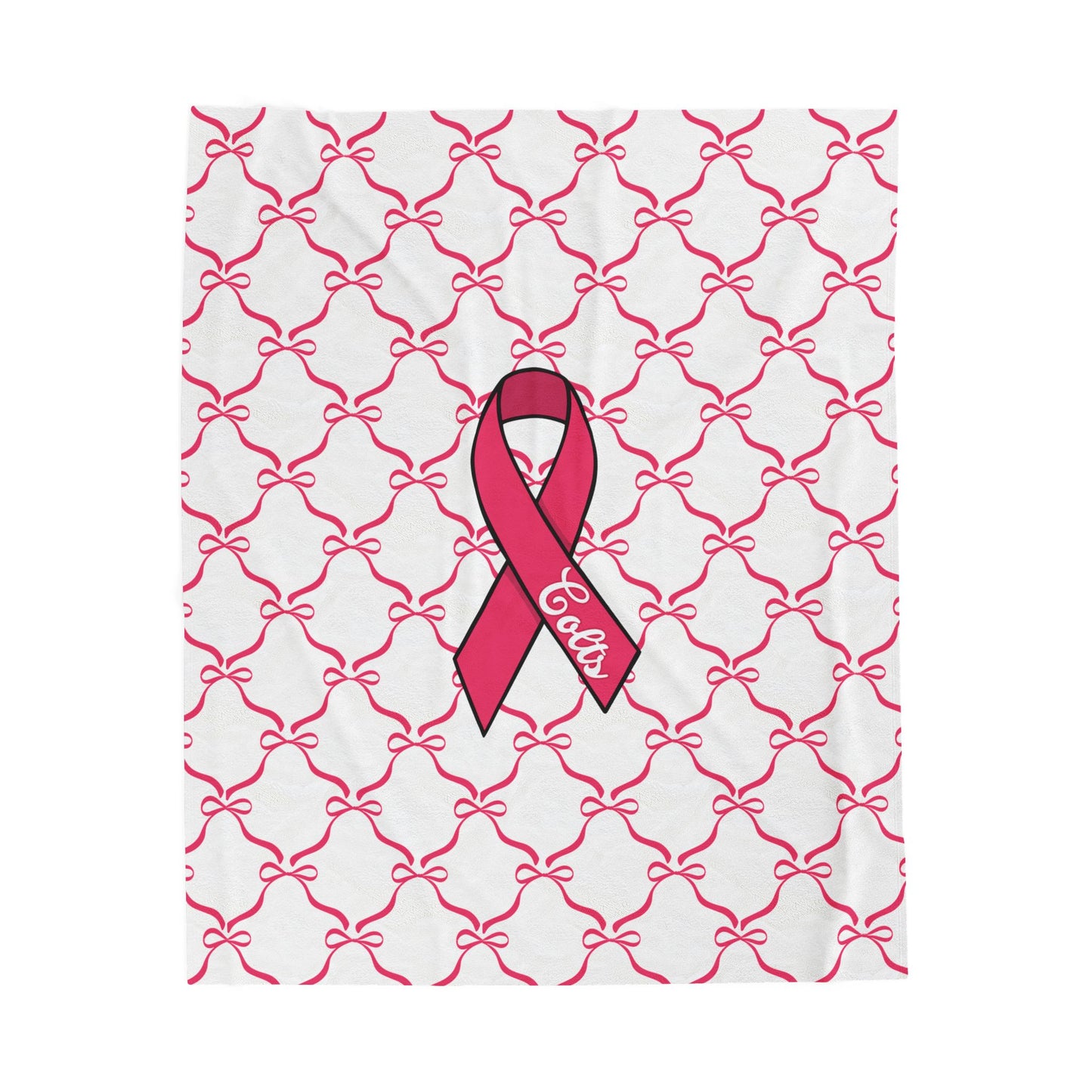 Colts Bow; Breast Cancer Awareness Blanket