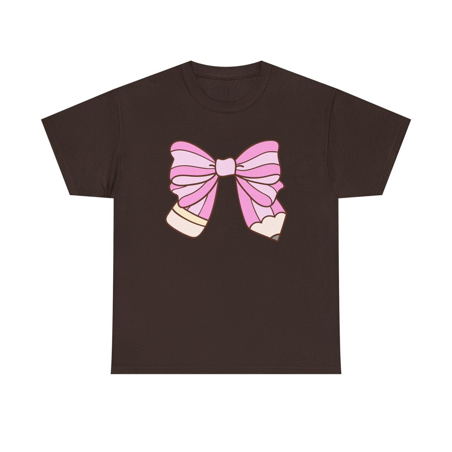Teacher Pencil Bow Tee