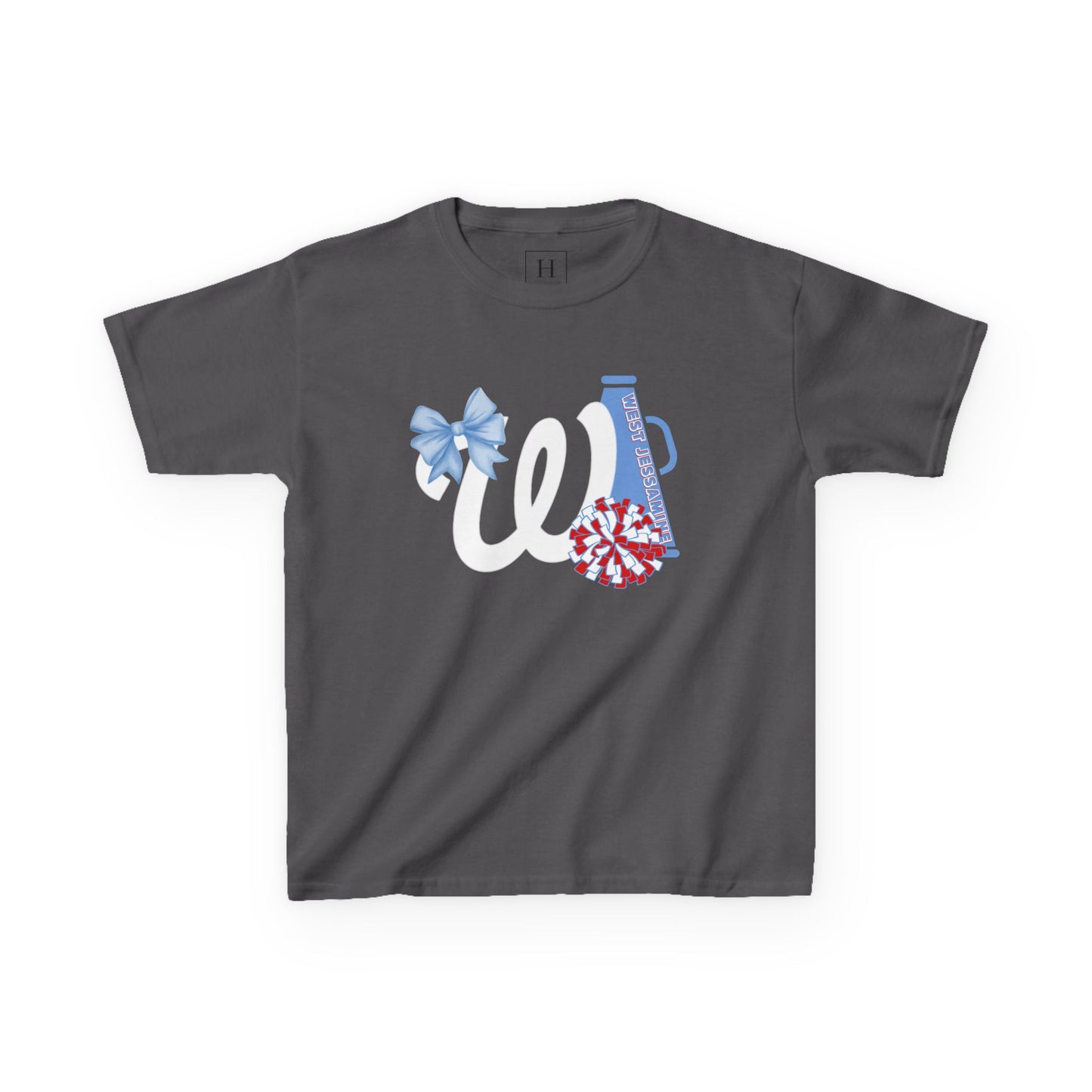 YOUTH -- West Jessamine Cheer Bow, Megaphone & Poms - Unisex Shirt