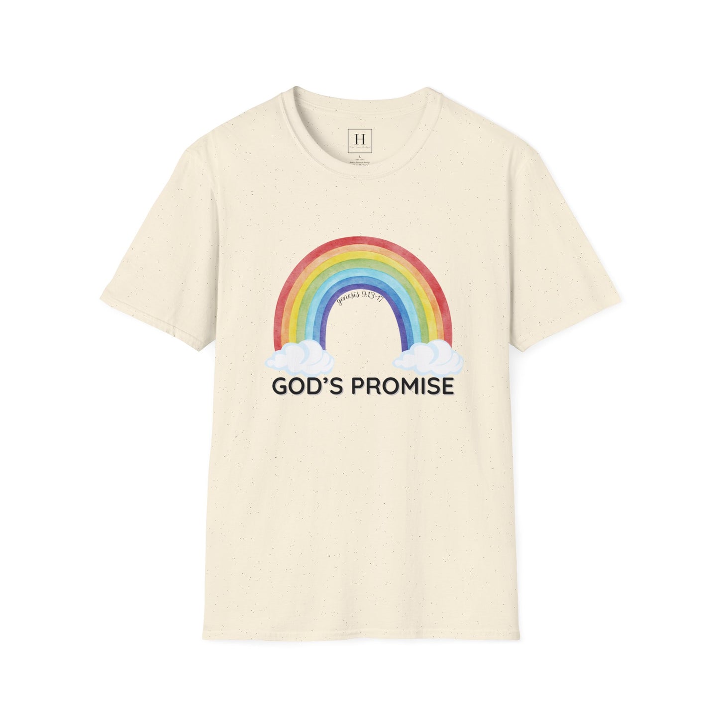 Rainbow God's Promise Genesis 13 Christian T-shirt