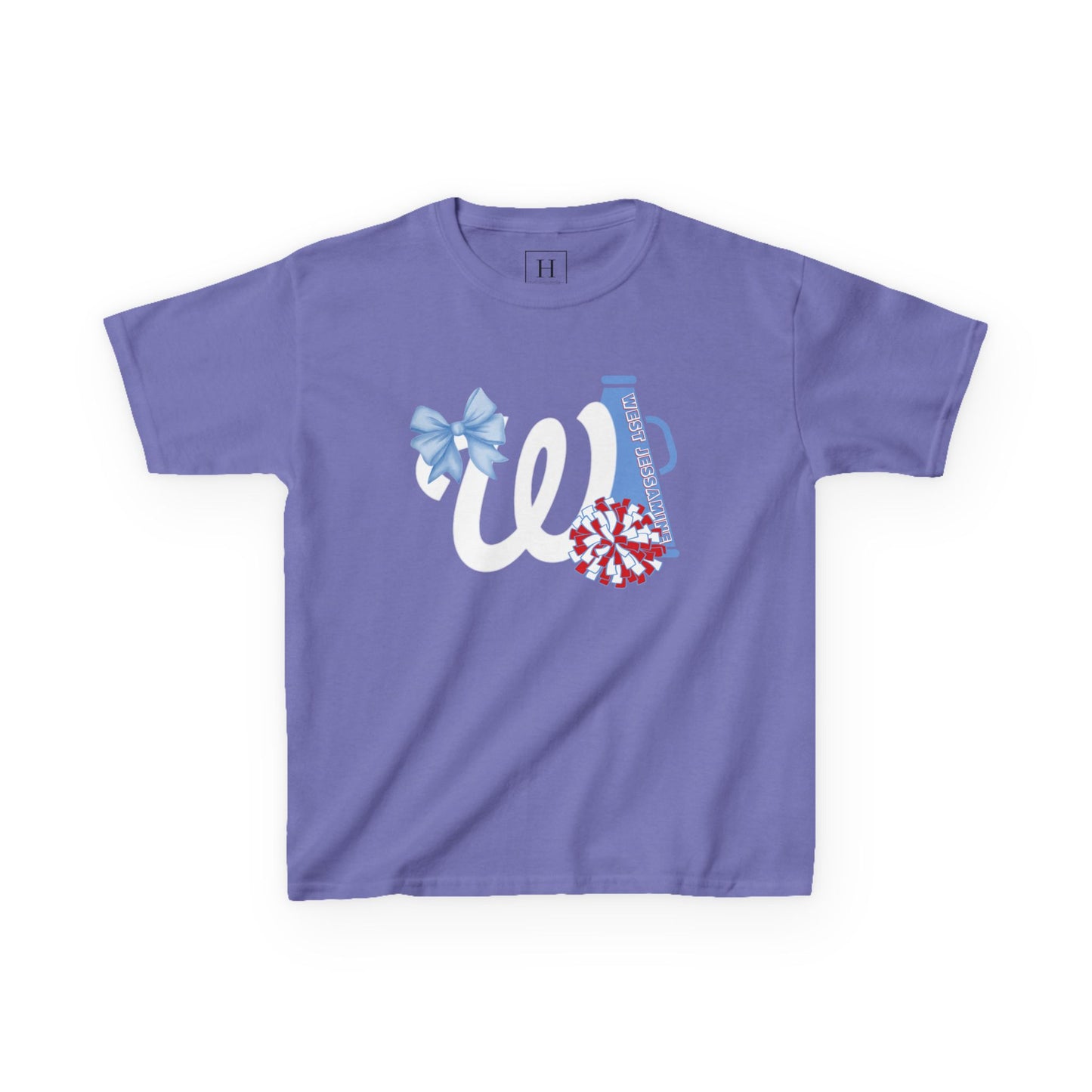 YOUTH -- West Jessamine Cheer Bow, Megaphone & Poms - Unisex Shirt