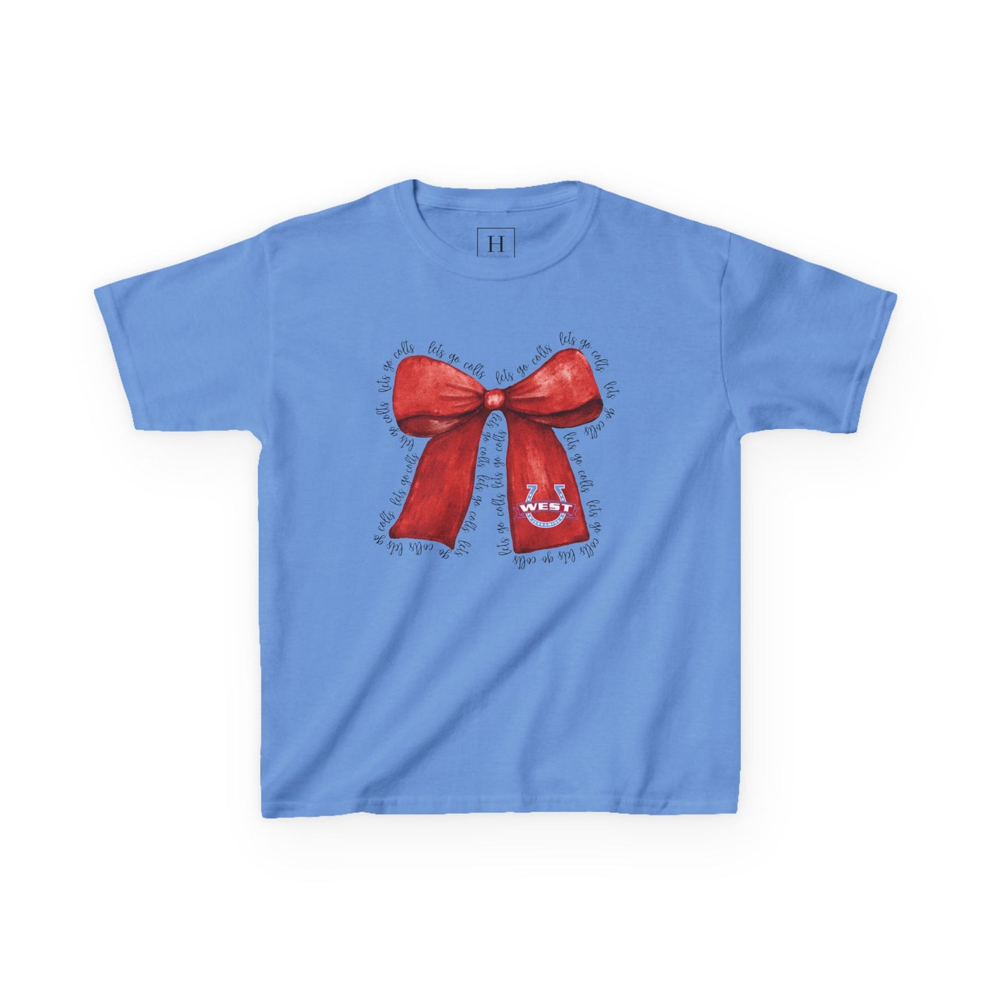 YOUTH --- Let's Go Colts Bow - West Horseshoe Logo Unisex T-Shirt