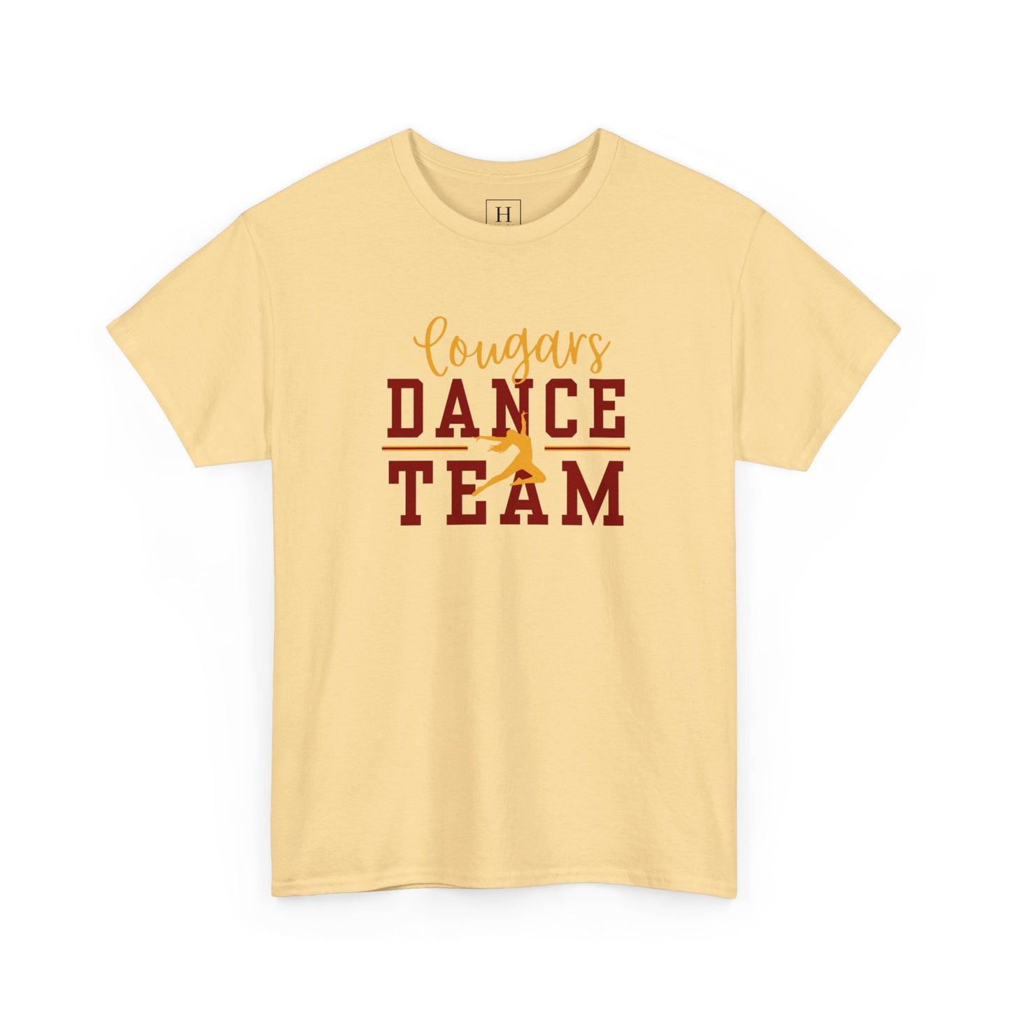 GMS Garrard Middle School Cougars Dance Team T-Shirt (Front Only)