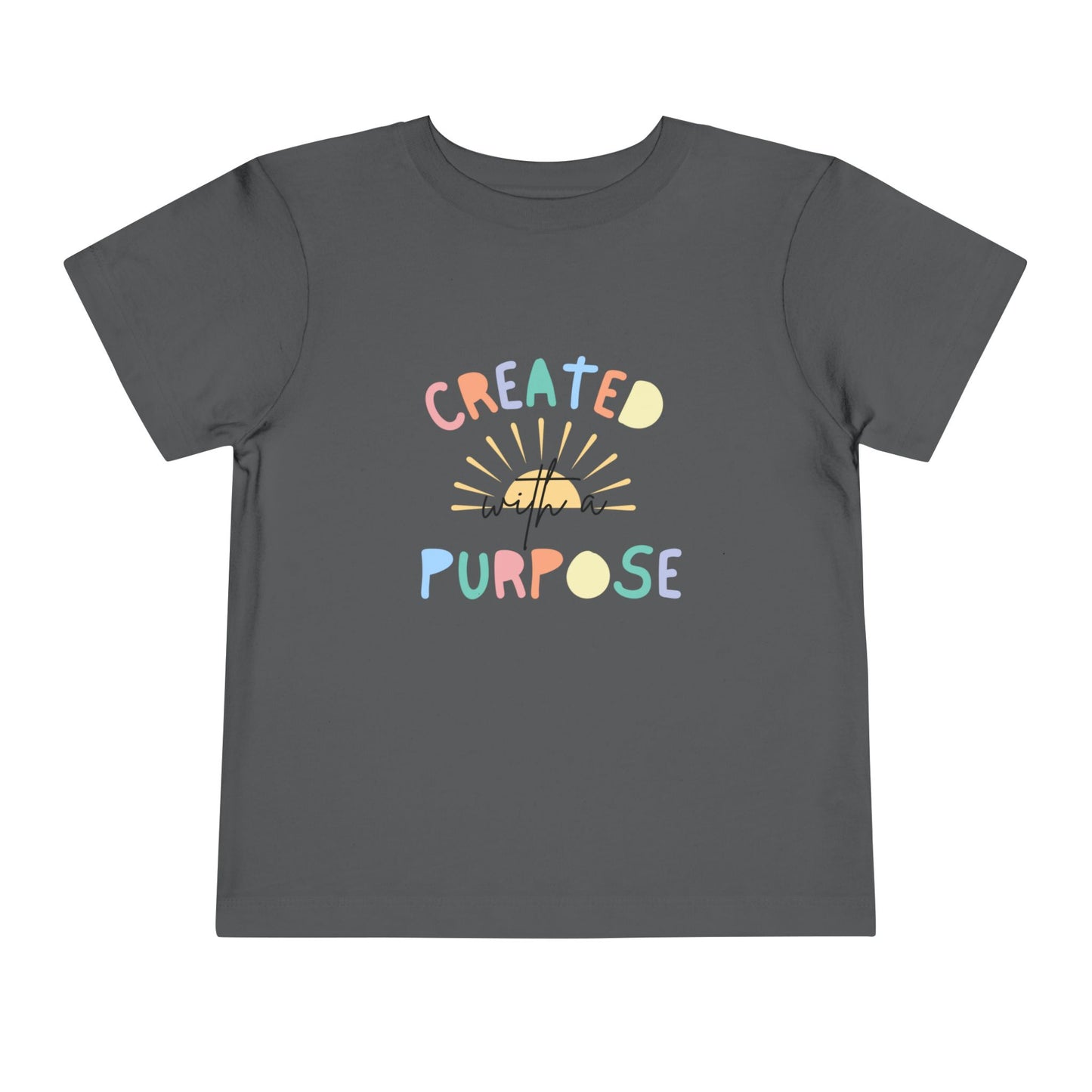 Toddler Created With A Purpose Christian Heavy Cotton Tee