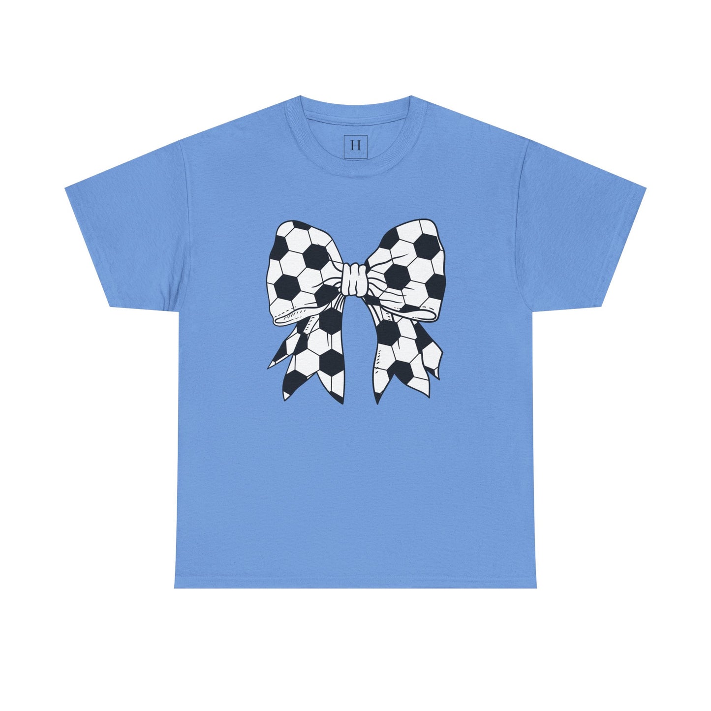 Soccer Sport Bow Tee - Unisex Heavy Cotton