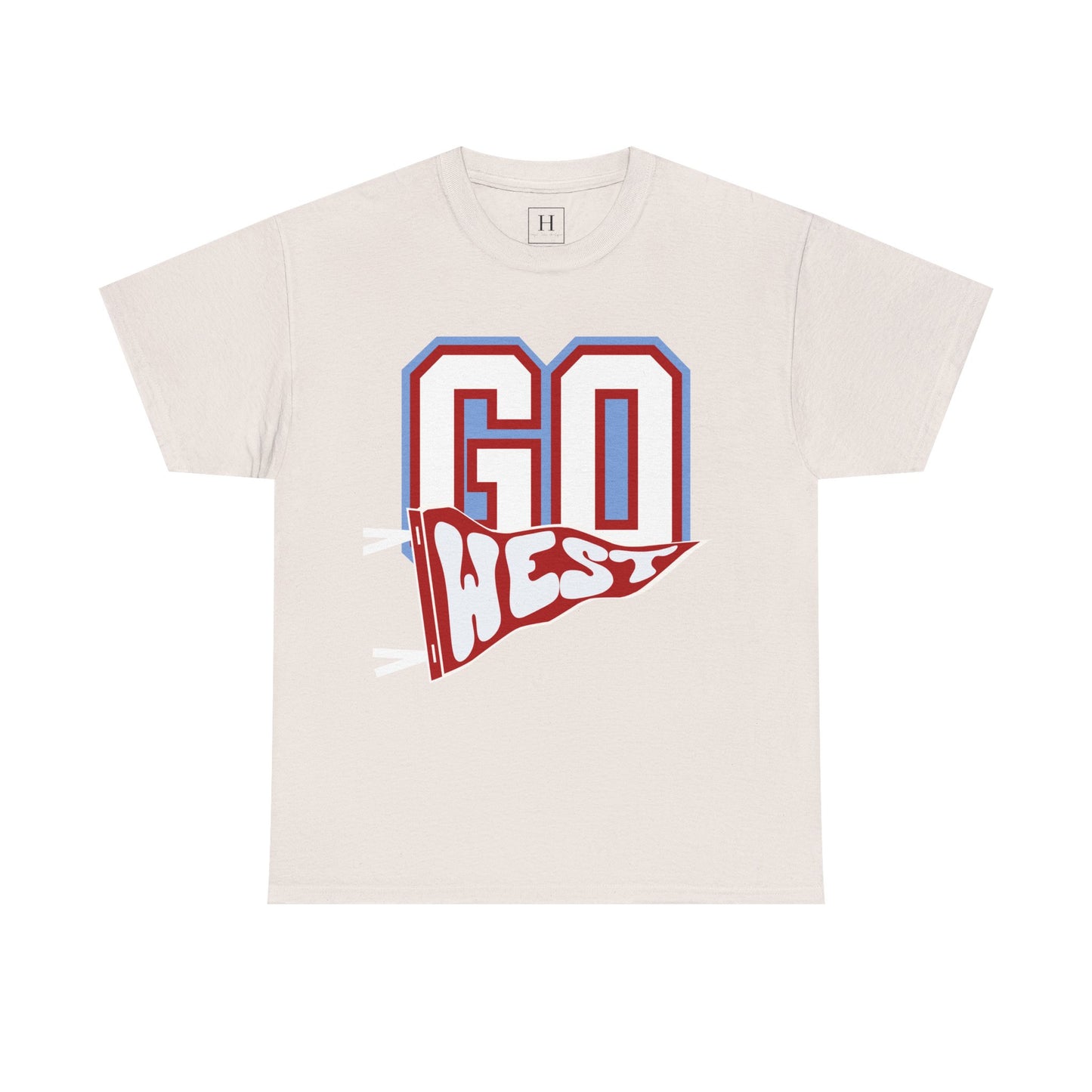 GO WEST Pennant Flag - Unisex