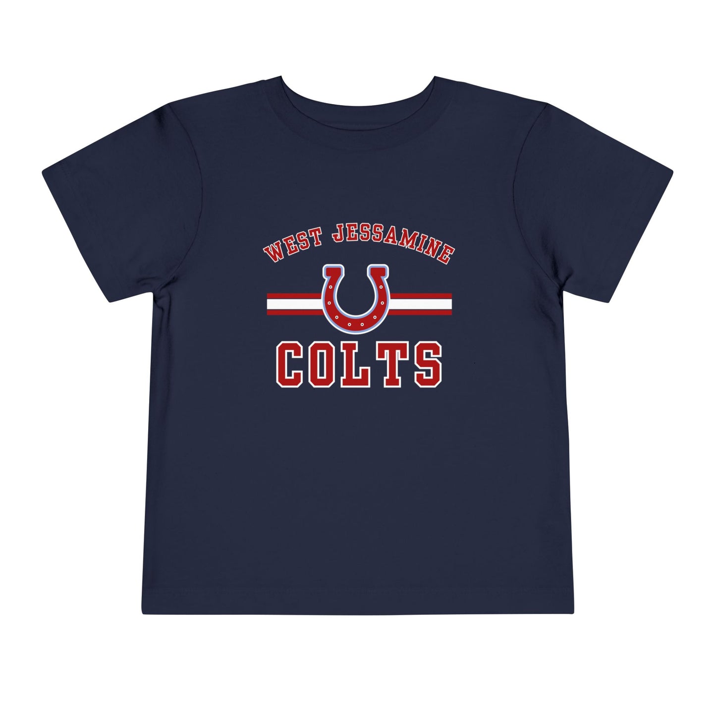 Toddler; West Jessamine Colts with Horseshoe- Unisex T-shirt