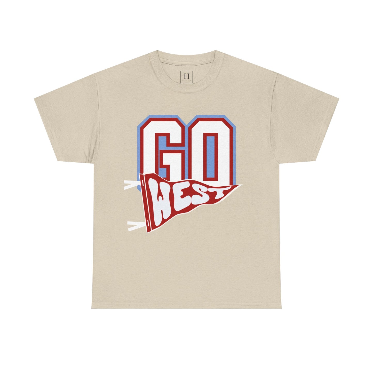 GO WEST Pennant Flag - Unisex