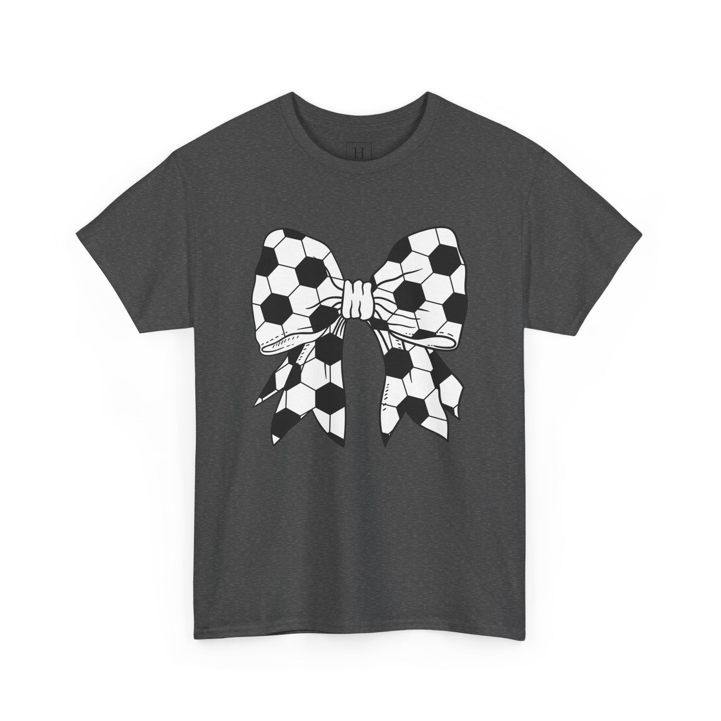 Soccer Sport Bow Tee - Unisex Heavy Cotton