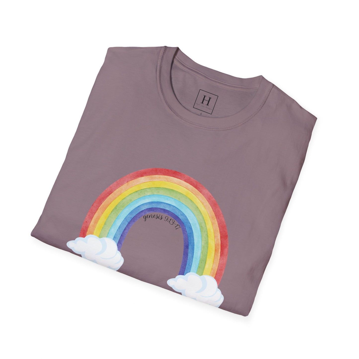 Rainbow God's Promise Genesis 13 Christian T-shirt