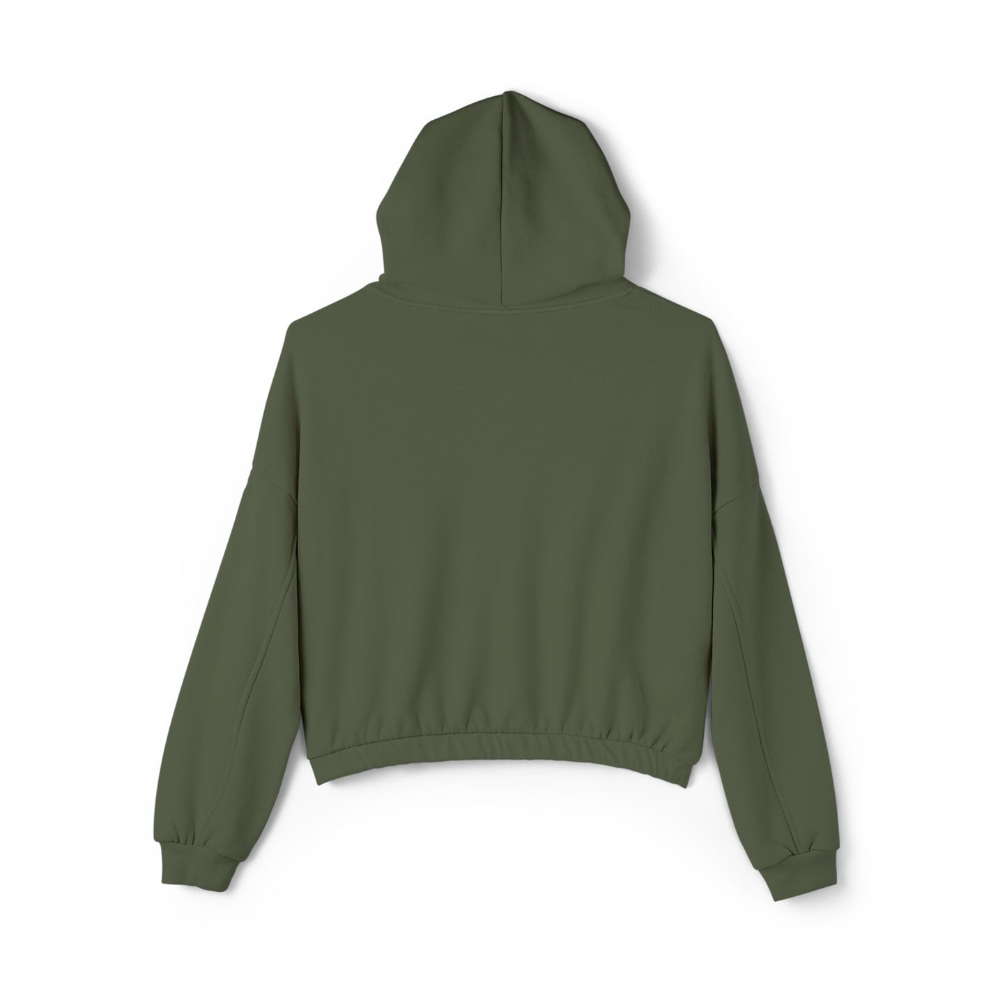 West HORSESHOE CHEER POM -- Women's Cinched/Cropped Hoodie