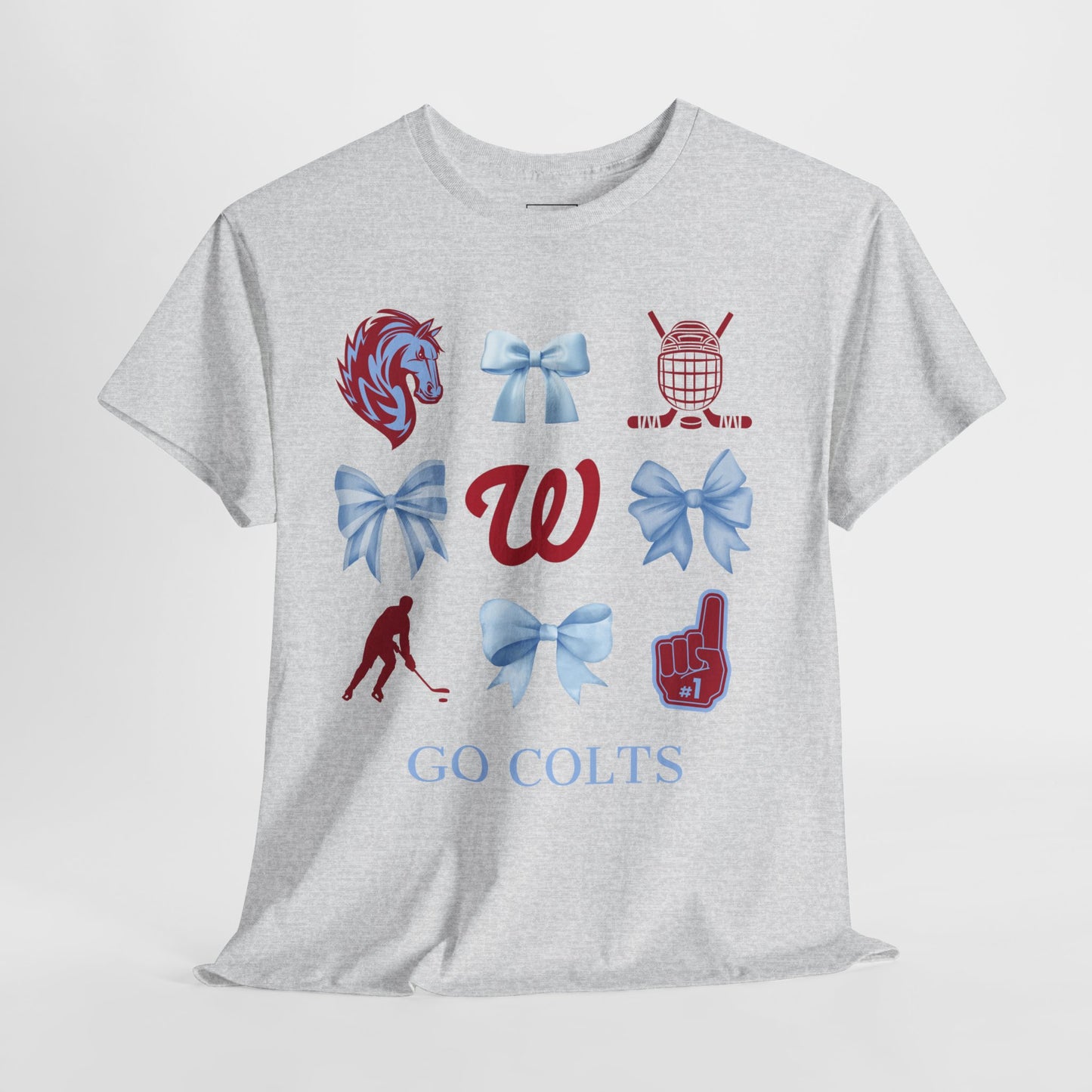 West Jessamine Colts Coquette Hockey Bows - Unisex Tee