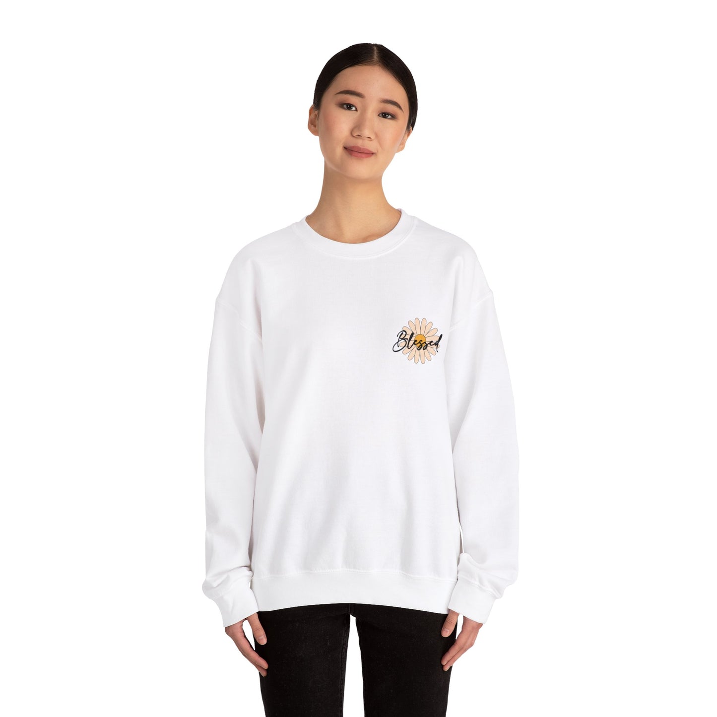 Blessed, Hand Picked By God Christian Sweater (front and back)