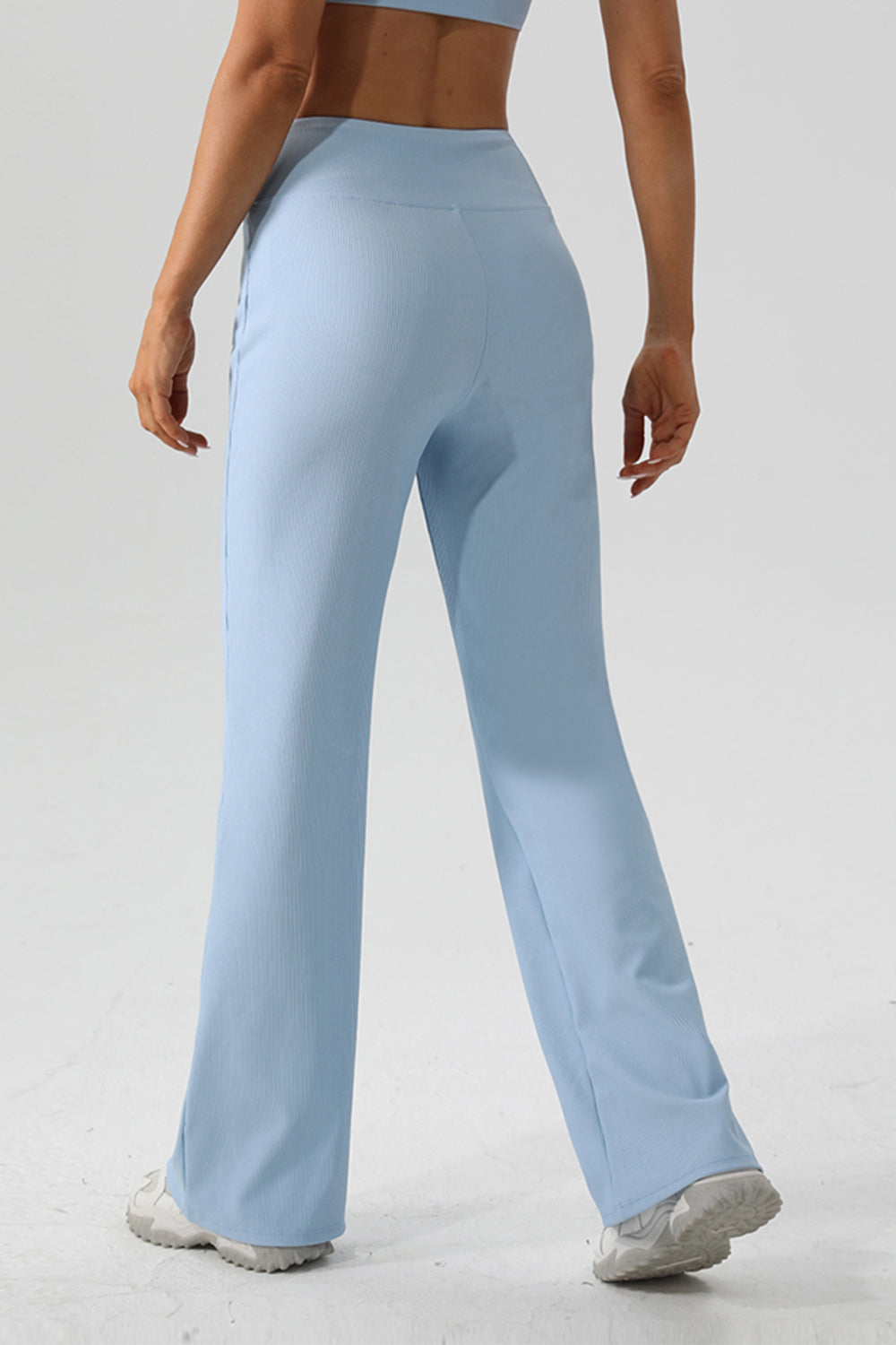 High Waist Straight Flare Active Pants