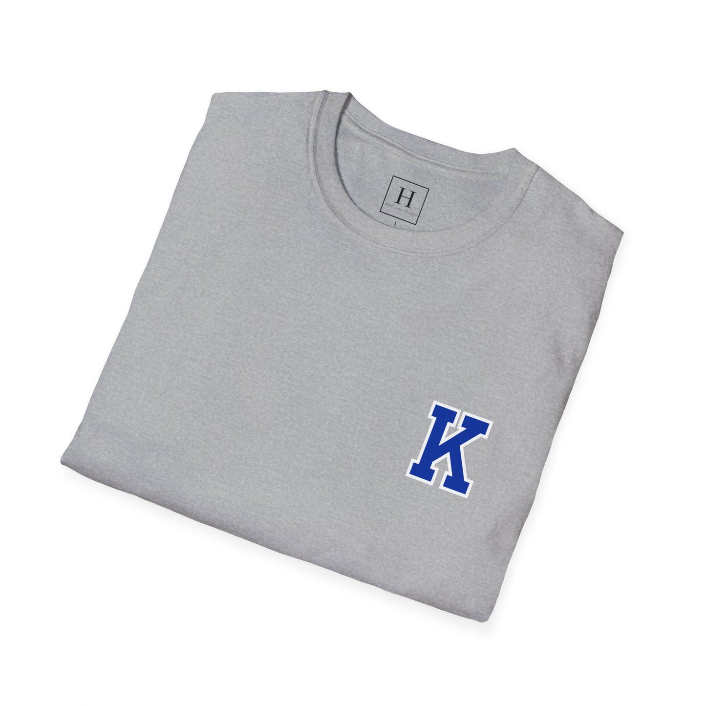 Kentucky Ribbon/Bow Baseball T-shirt (Front and Back)