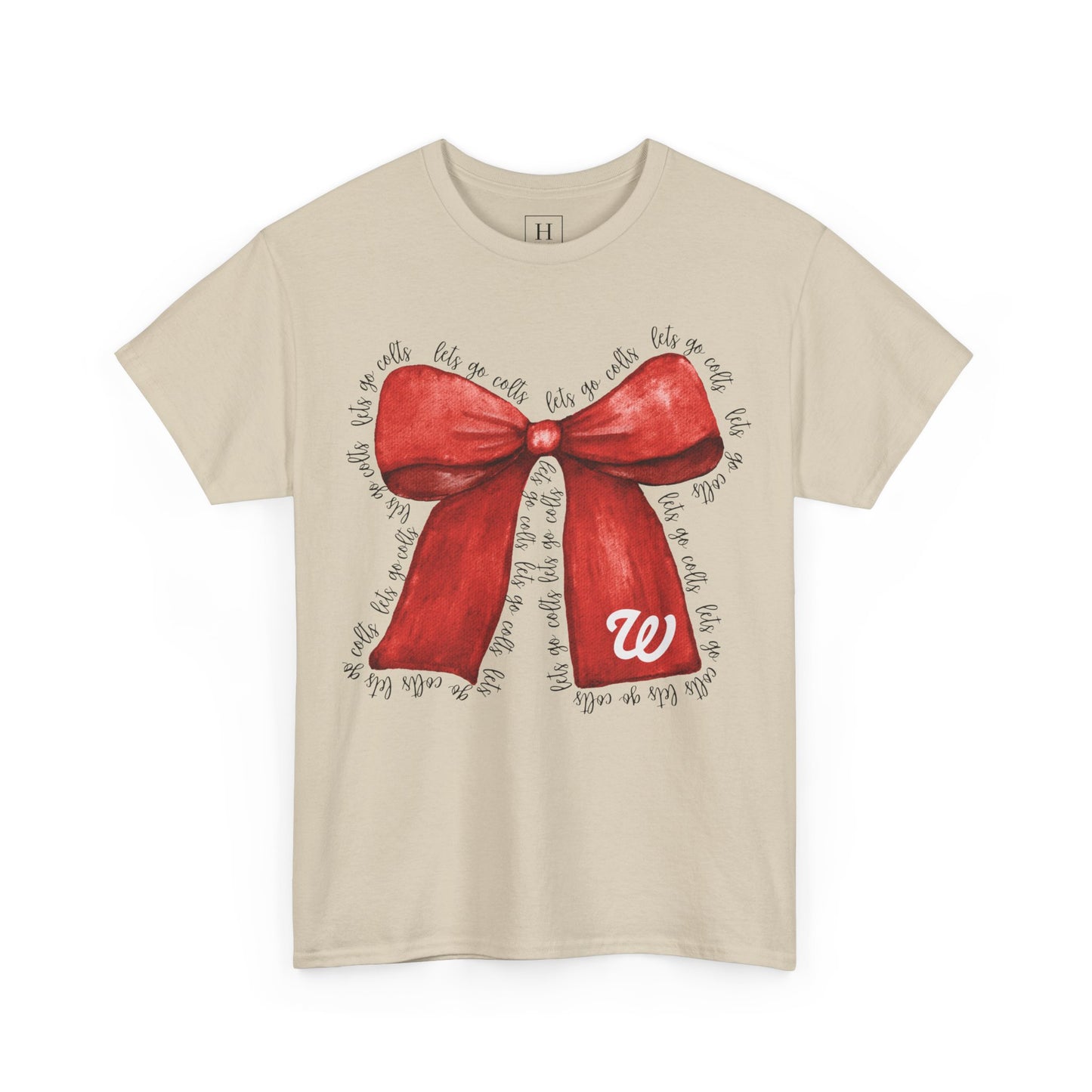 WJ Let's Go Colts Cheer Bow w/ WJ logo - Unisex Shirt