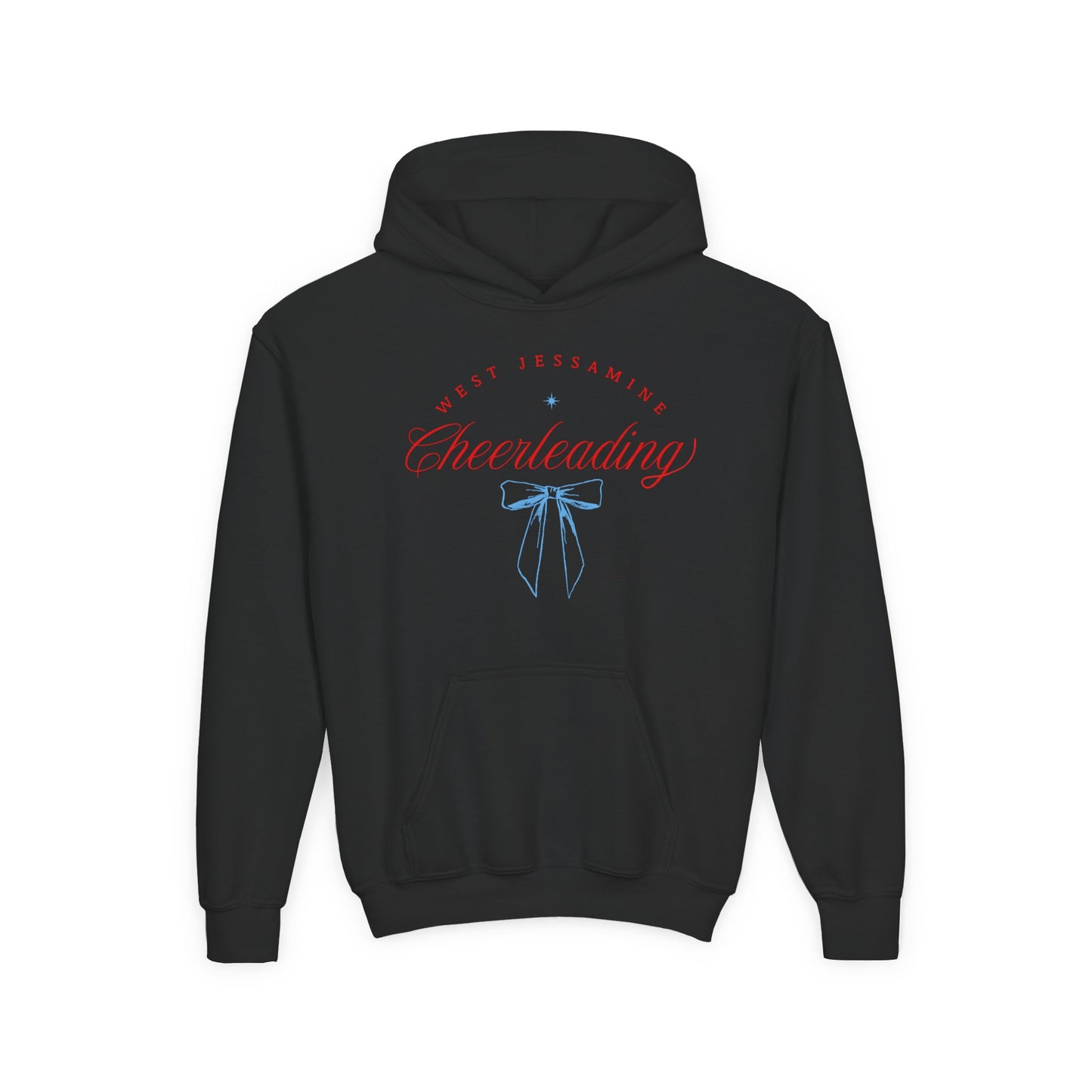 Youth Hoodie -- Cheerleading Bows Unisex Tee - West Jessamine Coquette Design